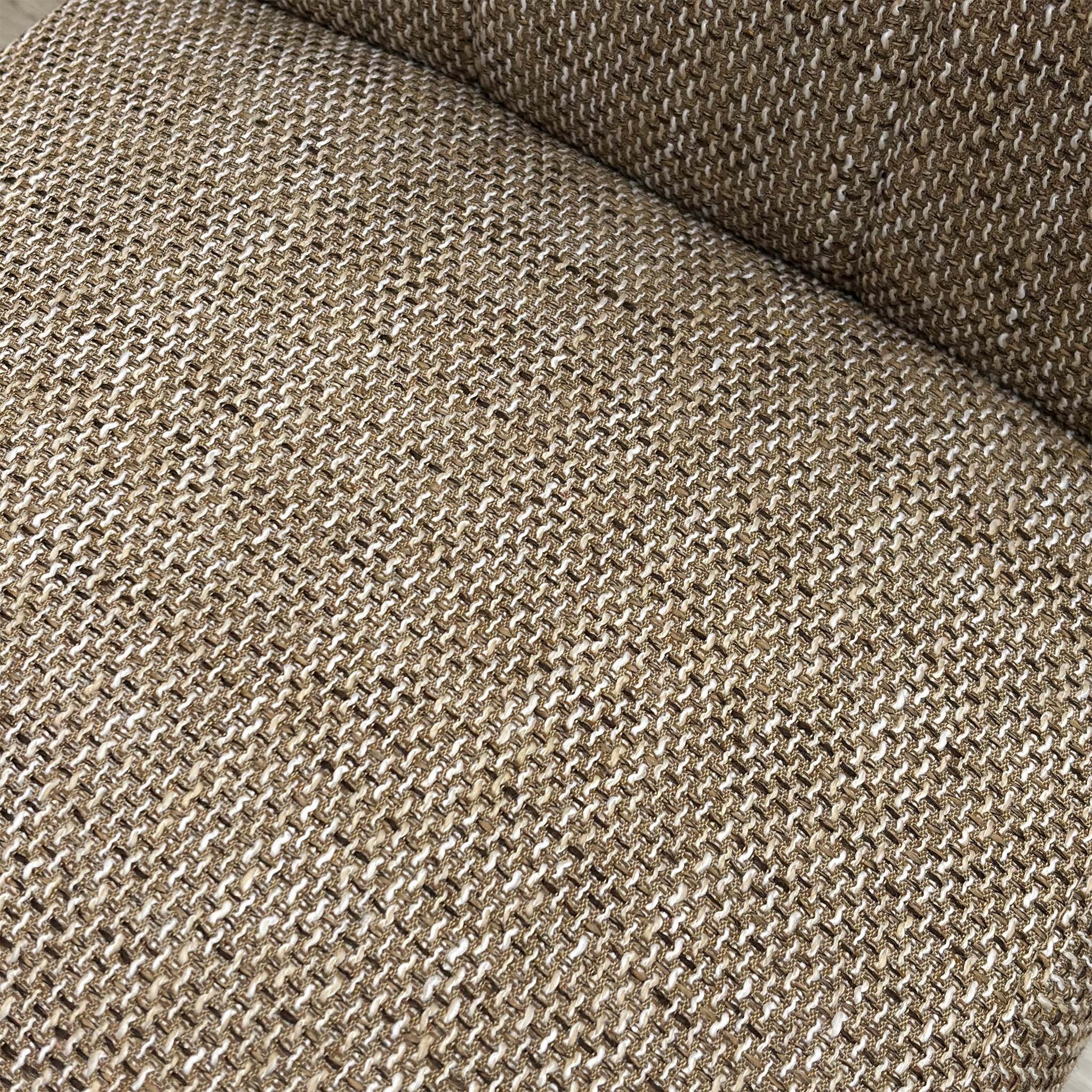 ‘Akita’ Oatmeal Waffle Tweed Fabric Fixed Dining Chair - Set of 4 - Image 5