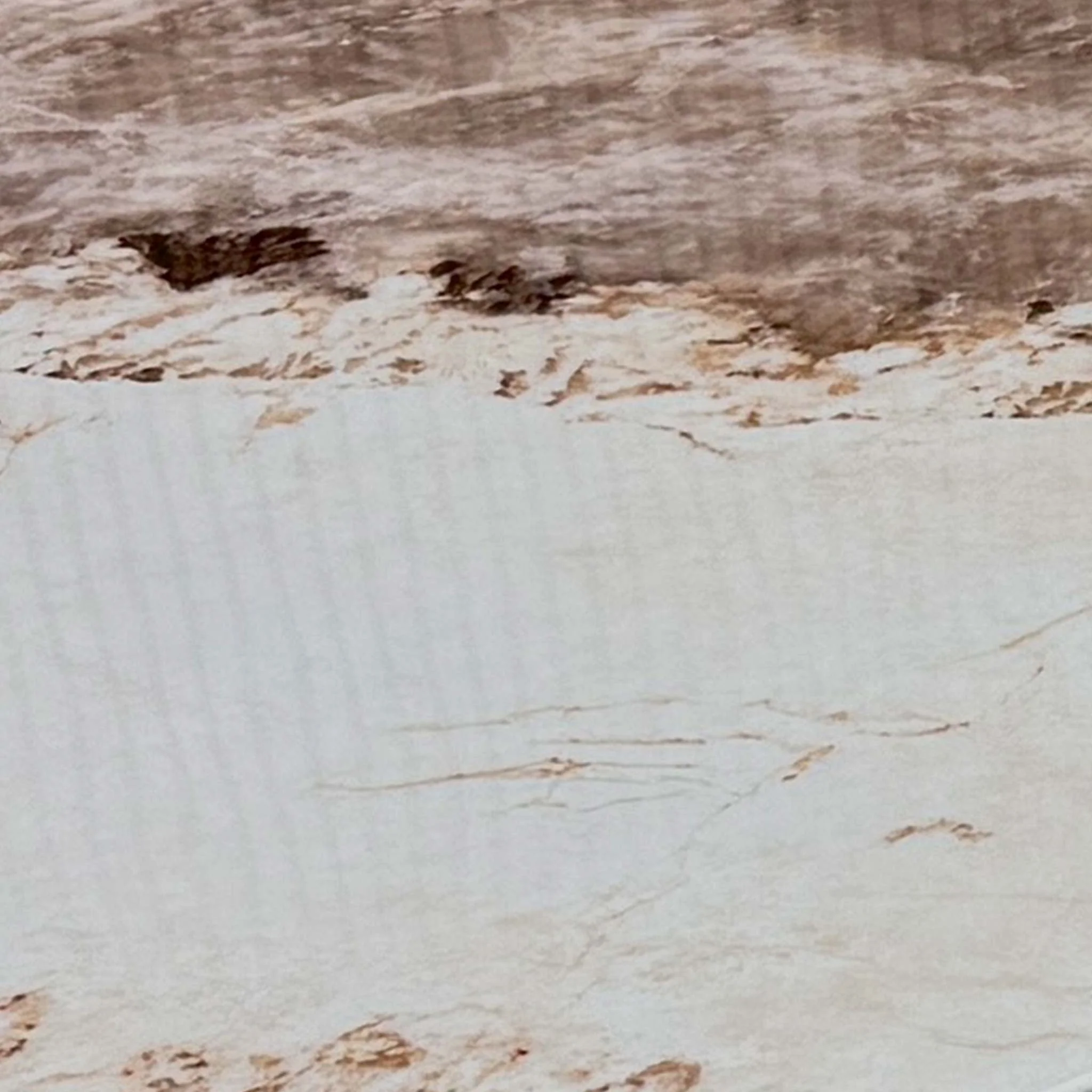 ‘Artemis’ Mottled Mocha Real Marble 200cm Fixed Dining Table - Image 5