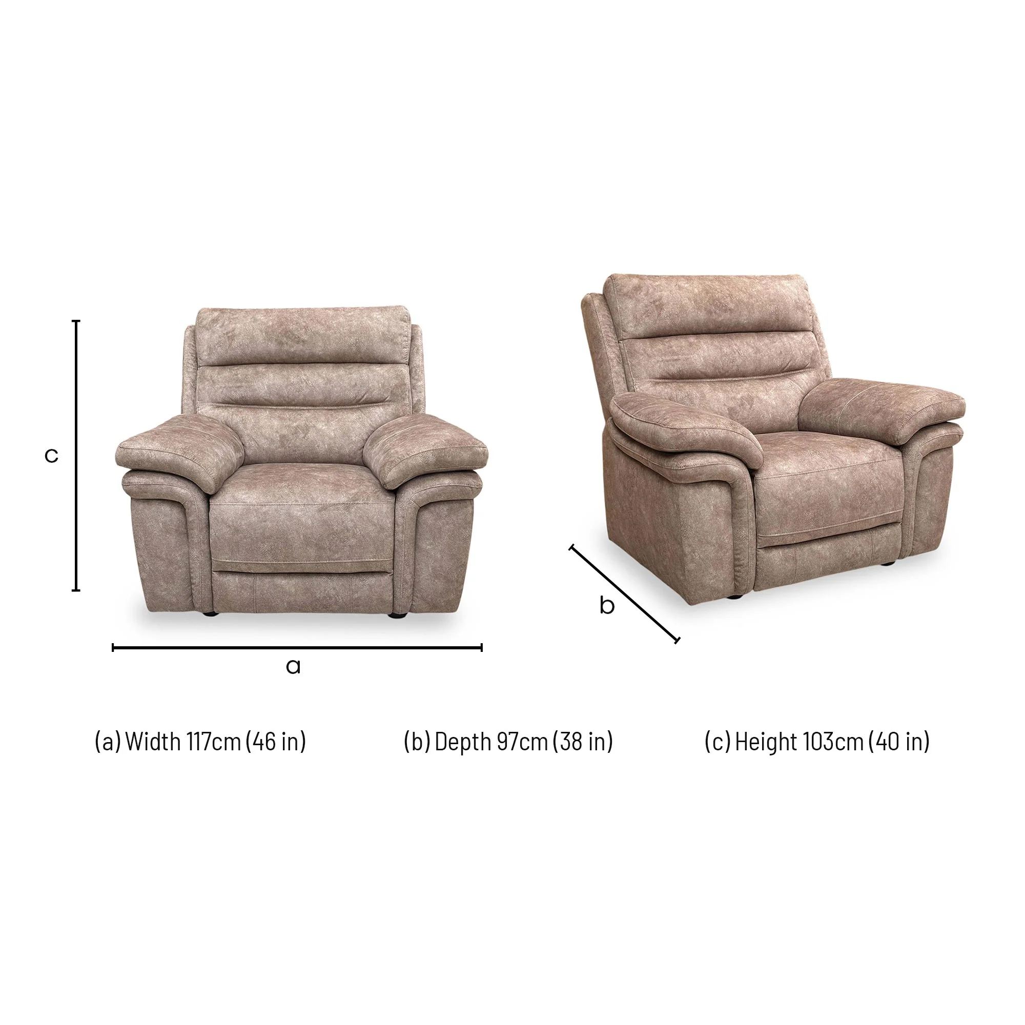 'Berlin' Marble Classic Brown Velvet Chair - Image 7