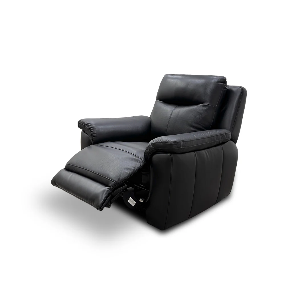'Bobby' Leather Cat-35/02 Black Power Recliner Chair - Image 5