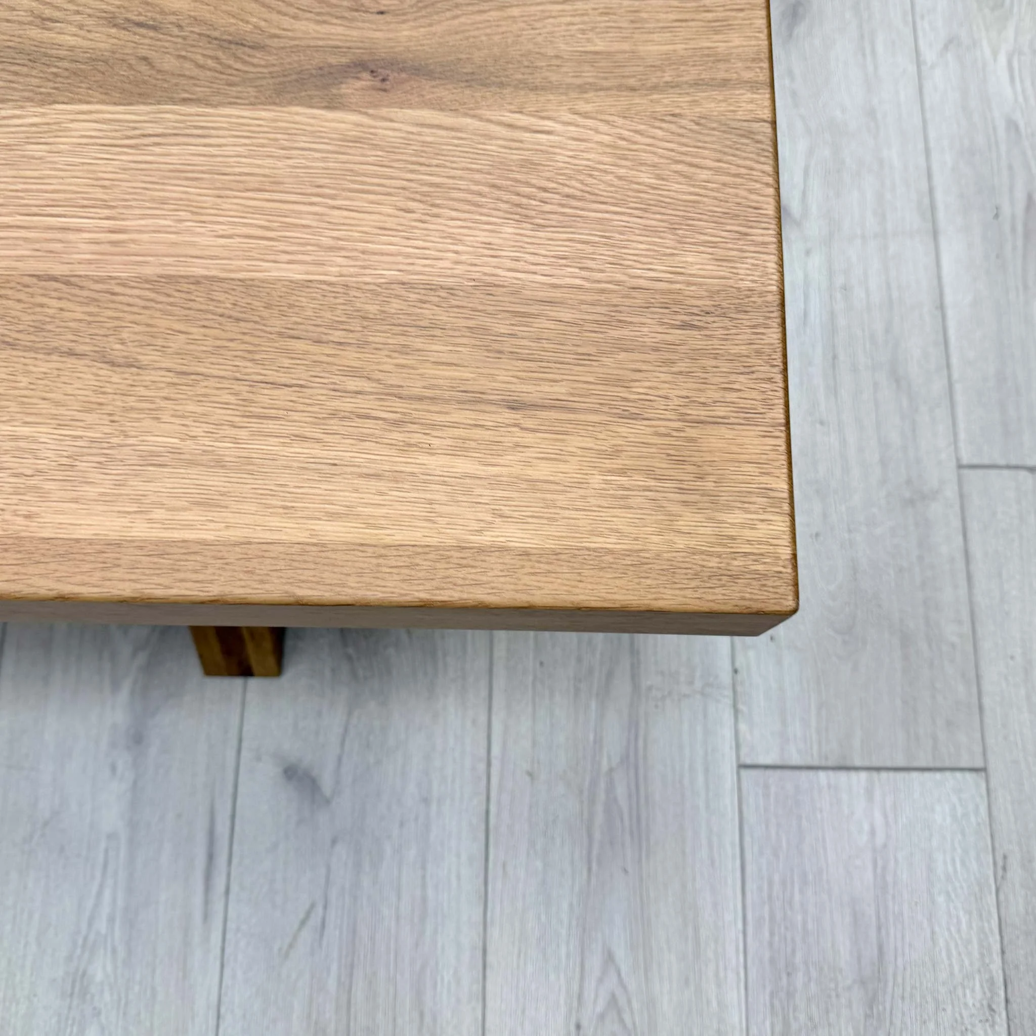 Bodahl 'Njord' 06 0ld Bassano Solid Oak 200cm Dining Bench with Wooden X-Shaped Legs - Image 5