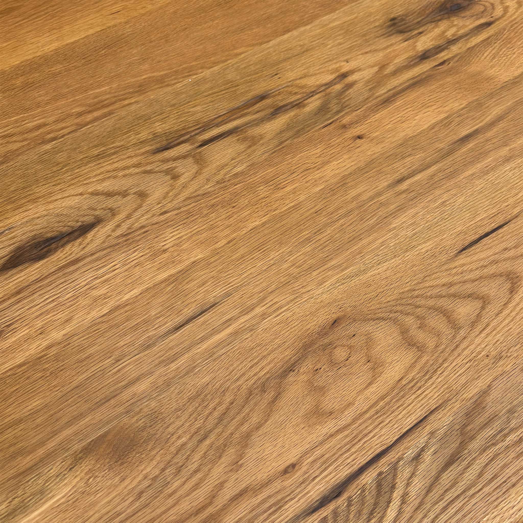 Bodahl ‘Terra’ 01 Oiled Solid Oak Raw Edge 140cm Dining Table with U-Shaped Legs - Image 5