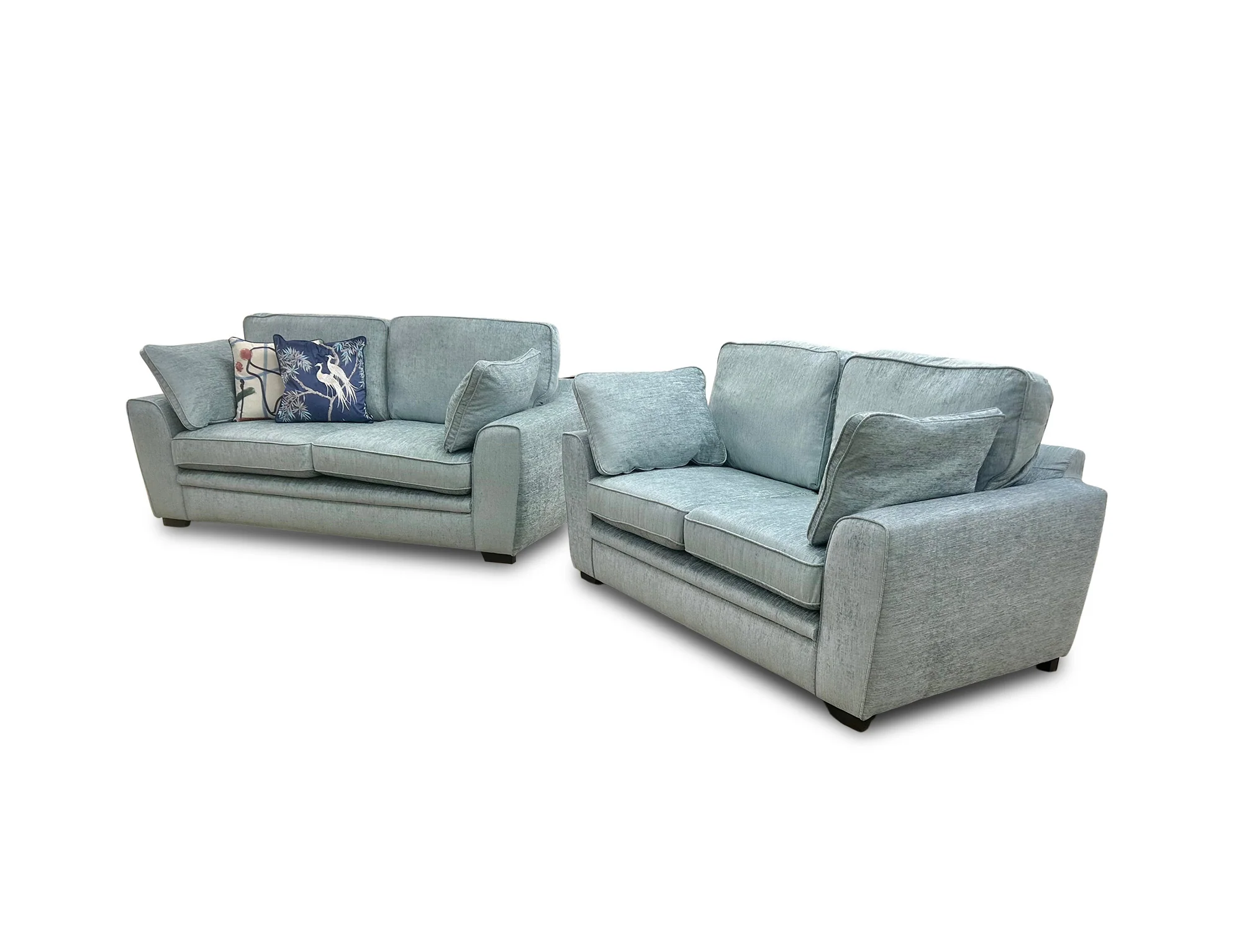 'Chalfont' Eau De Nil Fabric 3 + 2 Seater Sofa Set - Image 5