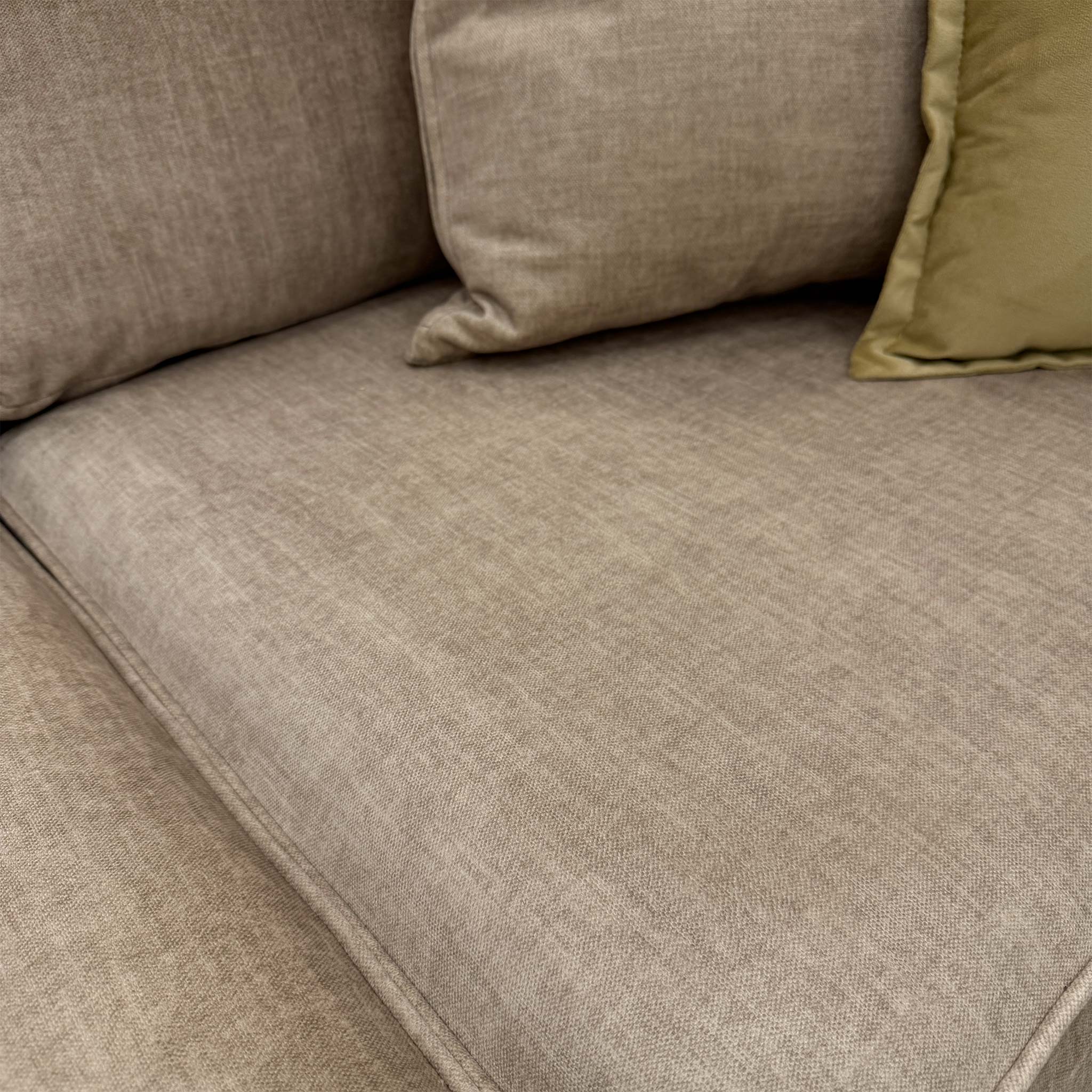 ‘Chelsea' Beige Vogue Velvet 2 Corner 2 Sofa - Image 5