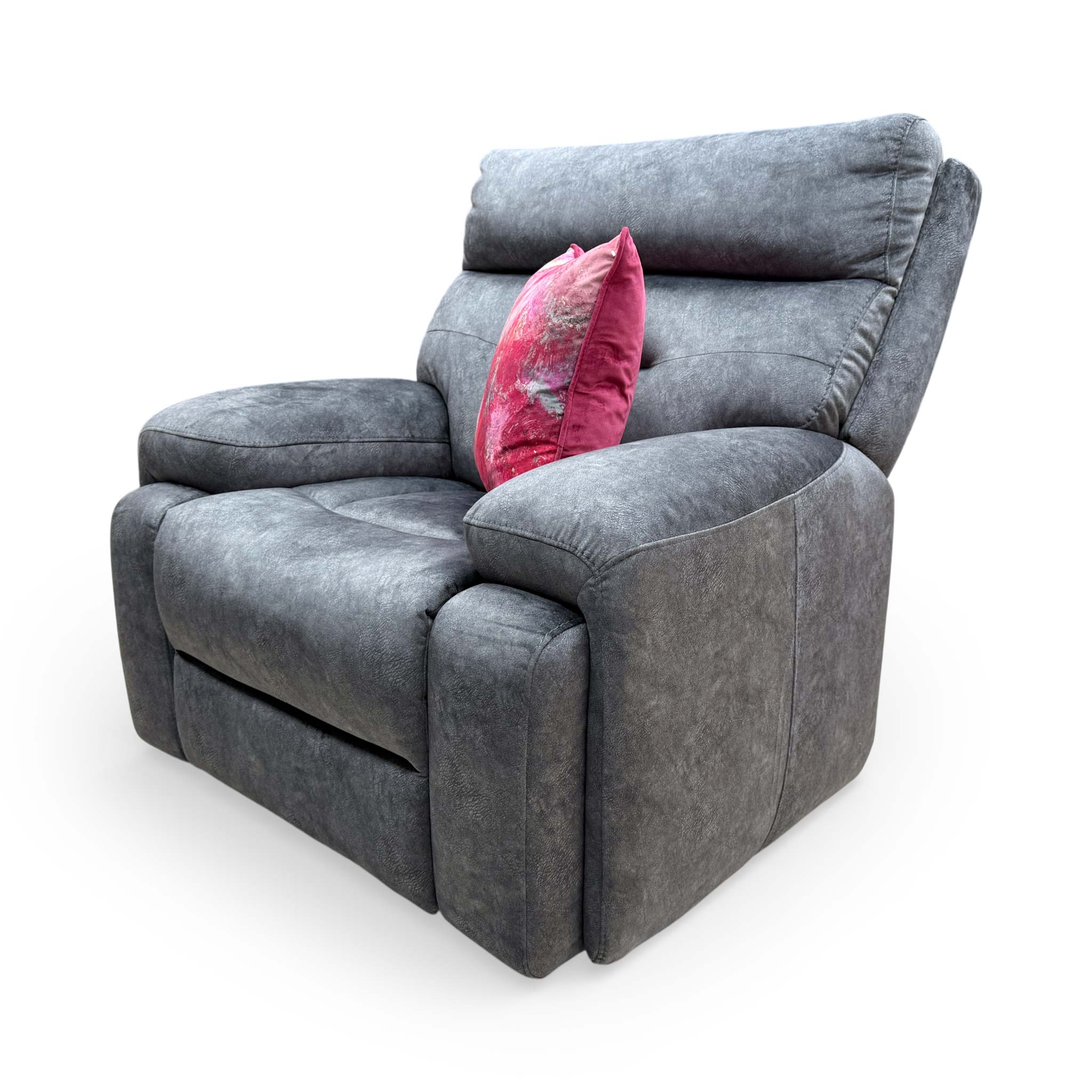 'Cinemax' Marble Dark Grey Be-0101 Velvet Chair - Image 6