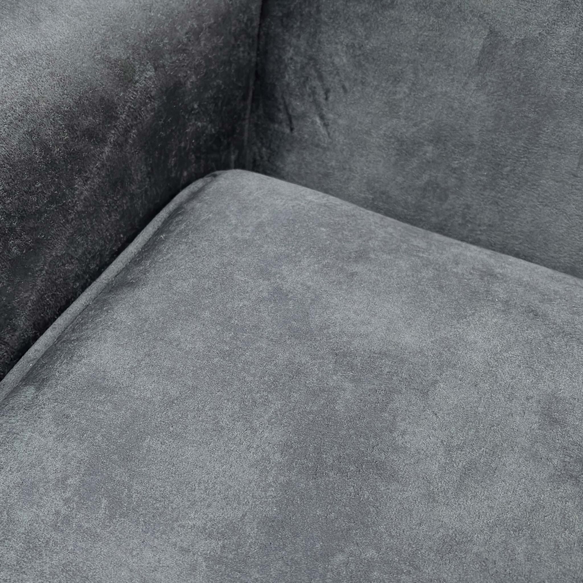 ‘Collins’ Granite Grey Infinity Velvet Accent Chair - Image 5