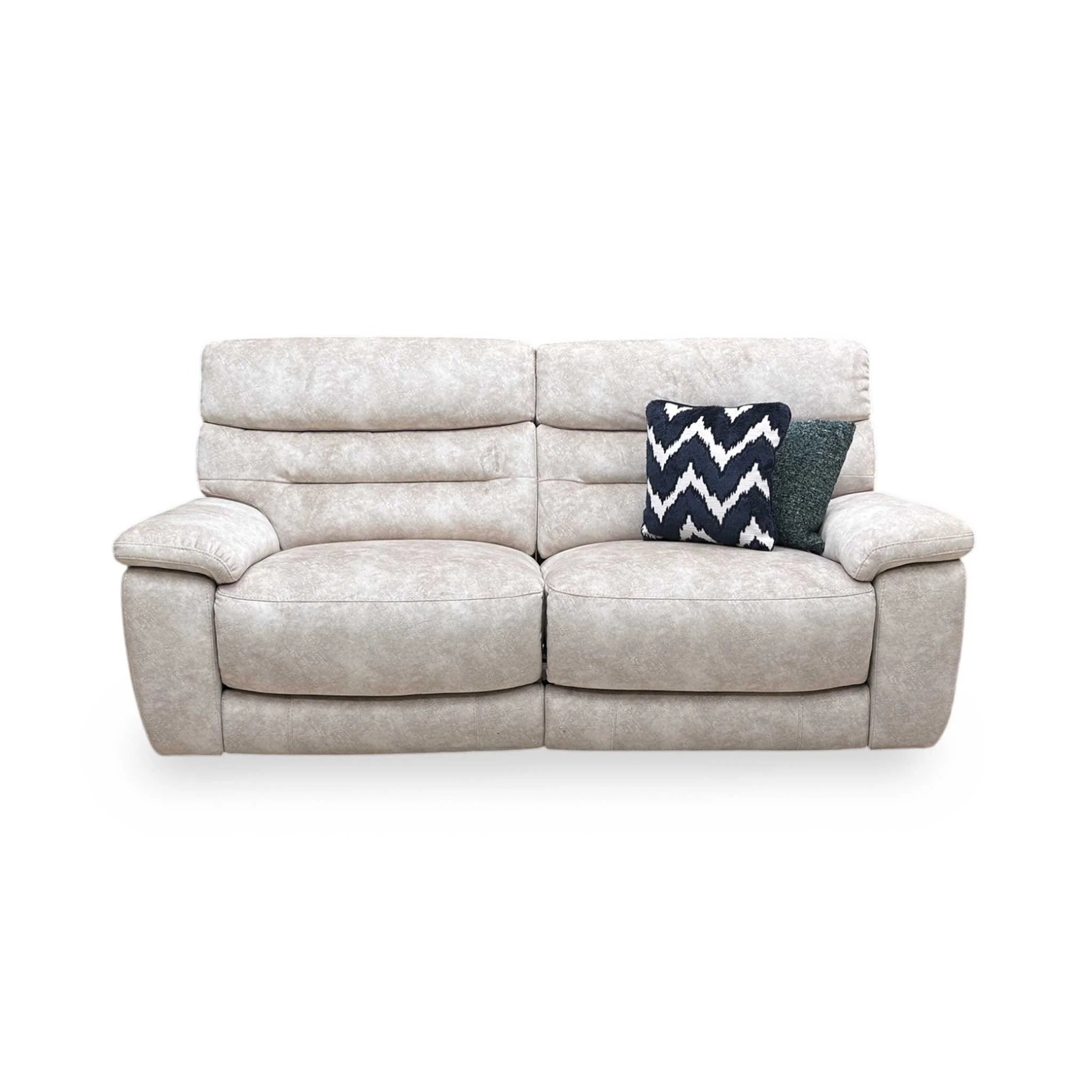 Comfort Story ‘Nimbus’ Bfa-Bnn-R26 Cream Velvet 3 Seater Power Recliner Sofa - Image 7