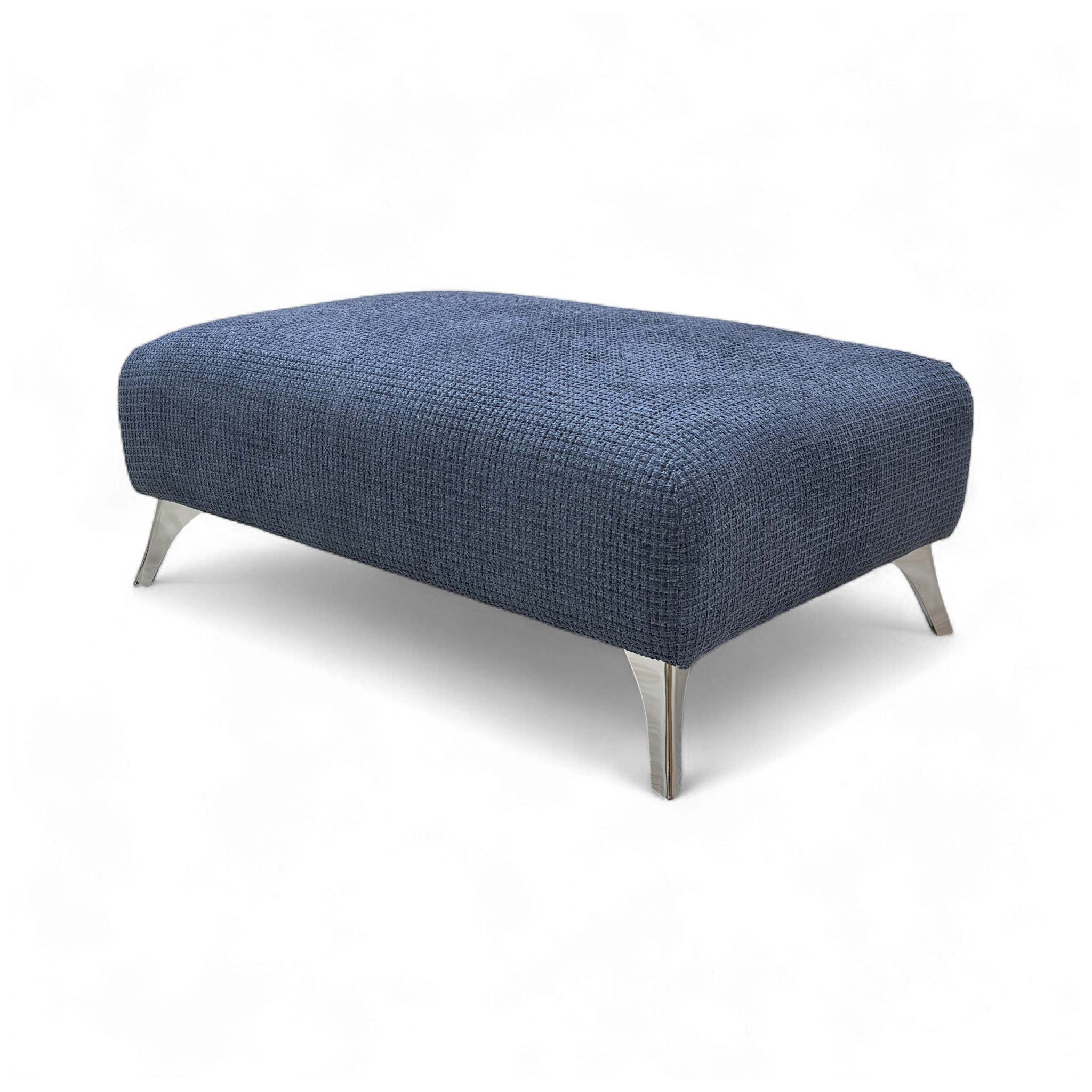 'Dawson' Indigo Dawson Plain Bench Footstool - Image 6