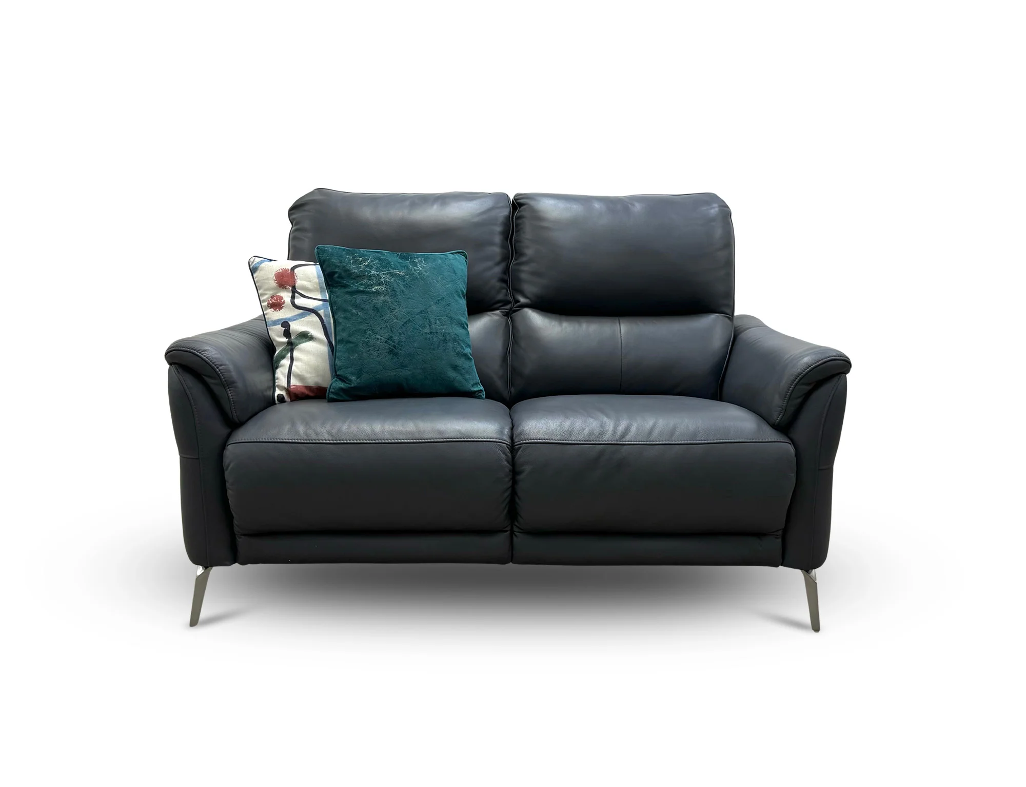 'Daytona' Cat-60/18 Lavender Grey Leather 2 Seater Sofa - Image 3