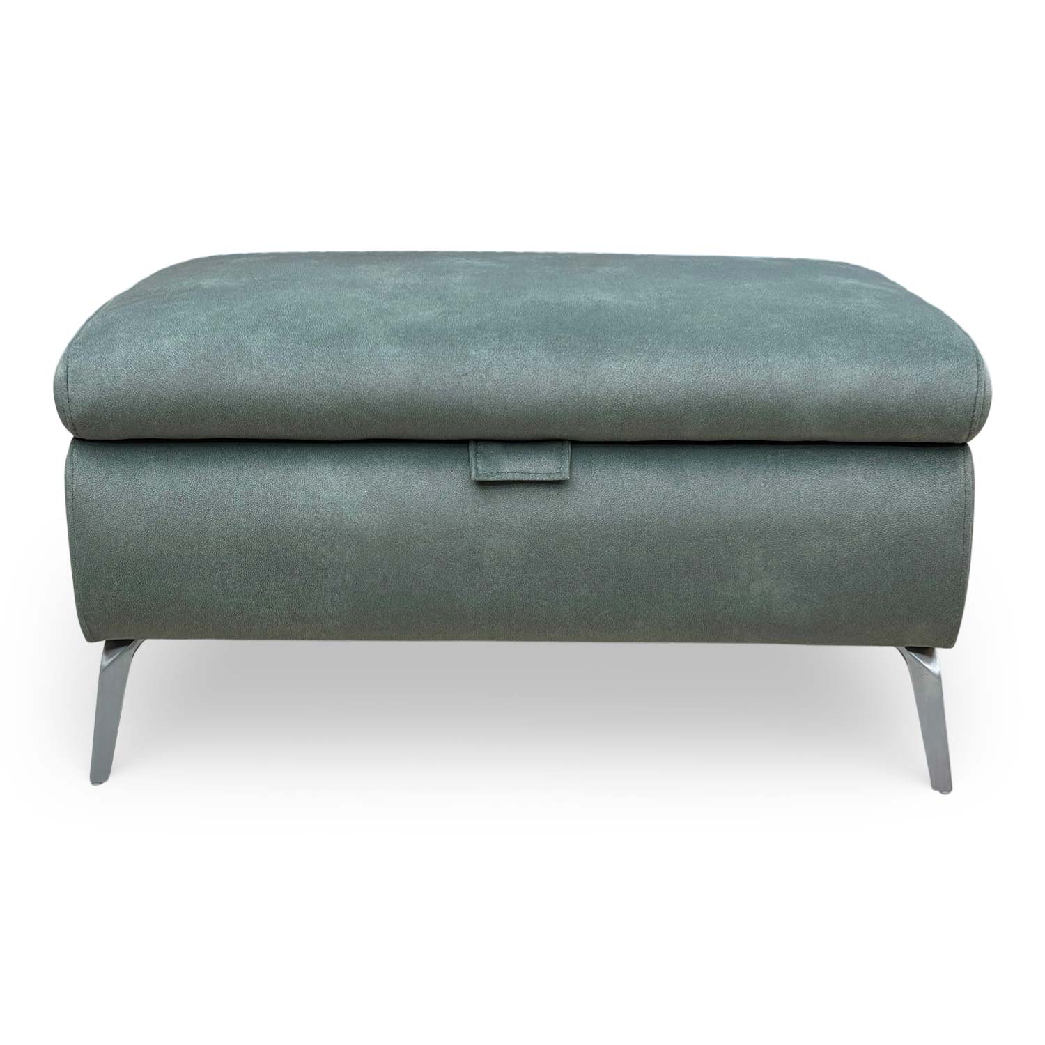 ‘Daytona’ Dexter Fern 43514 Velvet Storage Footstool - Image 4