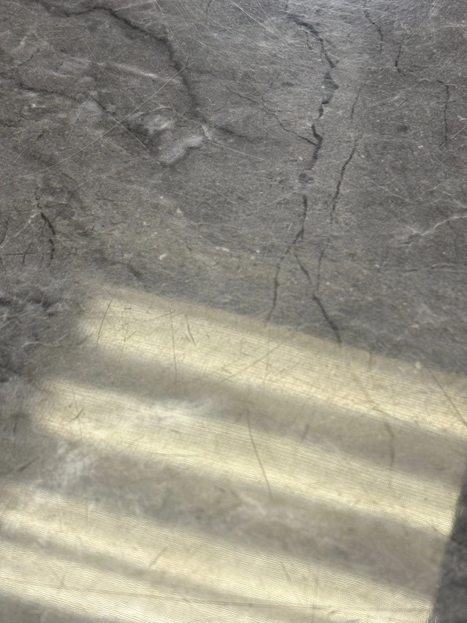 'Donnie’ Grey Real Marble Dining Table - Image 12