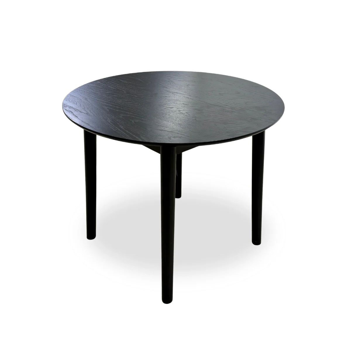 ‘Doolin’ Black wooden Circular Dining Table - Image 3