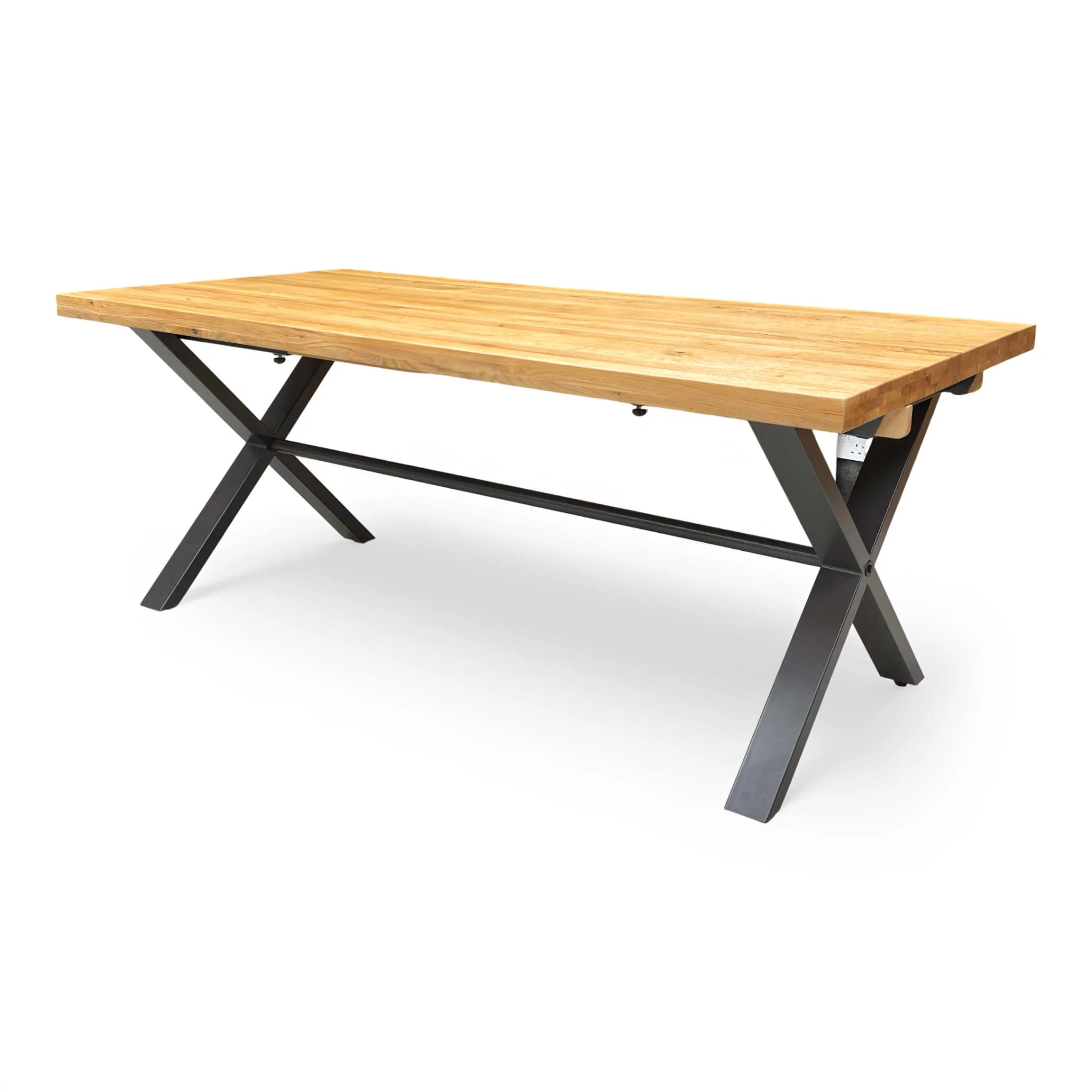 ‘Earth’ Solid Oak Large 190cm Fixed Dining Table - Image 6
