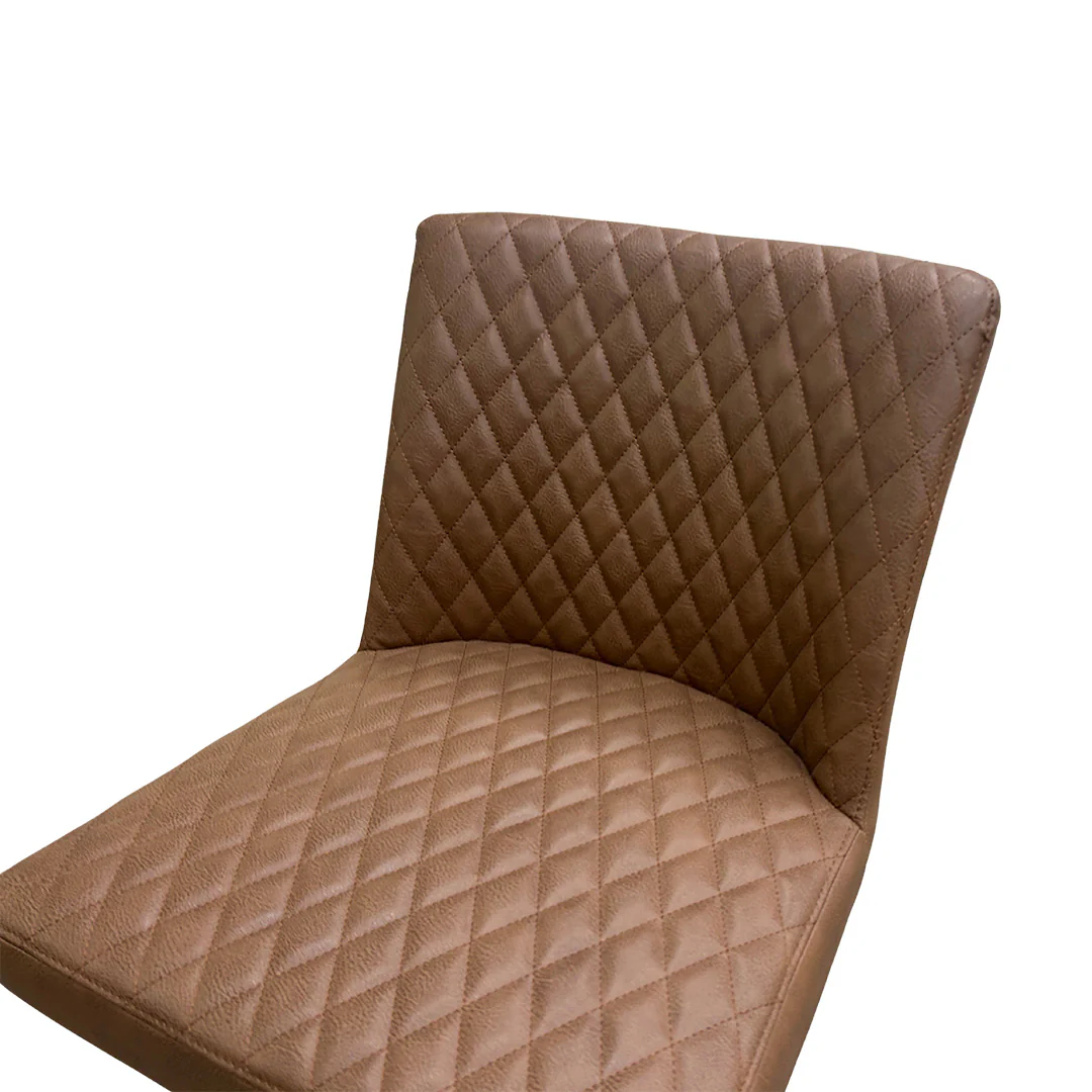 ‘Earth’ Tan Faux Leather Swivel Bar Stool - Image 4