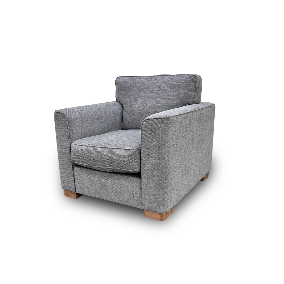 ‘Elora’ Kento Aqua Blue Standard Fabric Armchair - Image 5