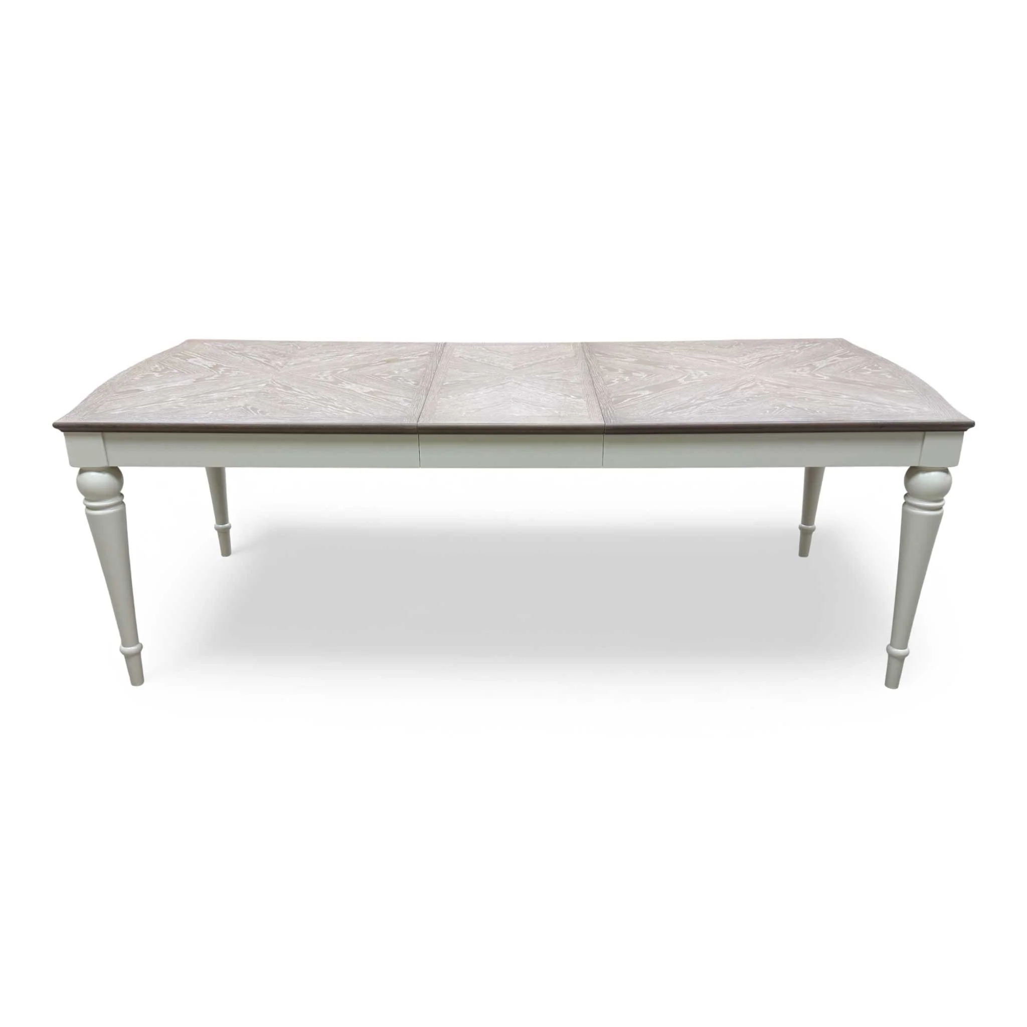 Furnitureland 'Annecy' Soft Grey Paint Wooden Veneer 180cm Extending Dining Table - Image 4