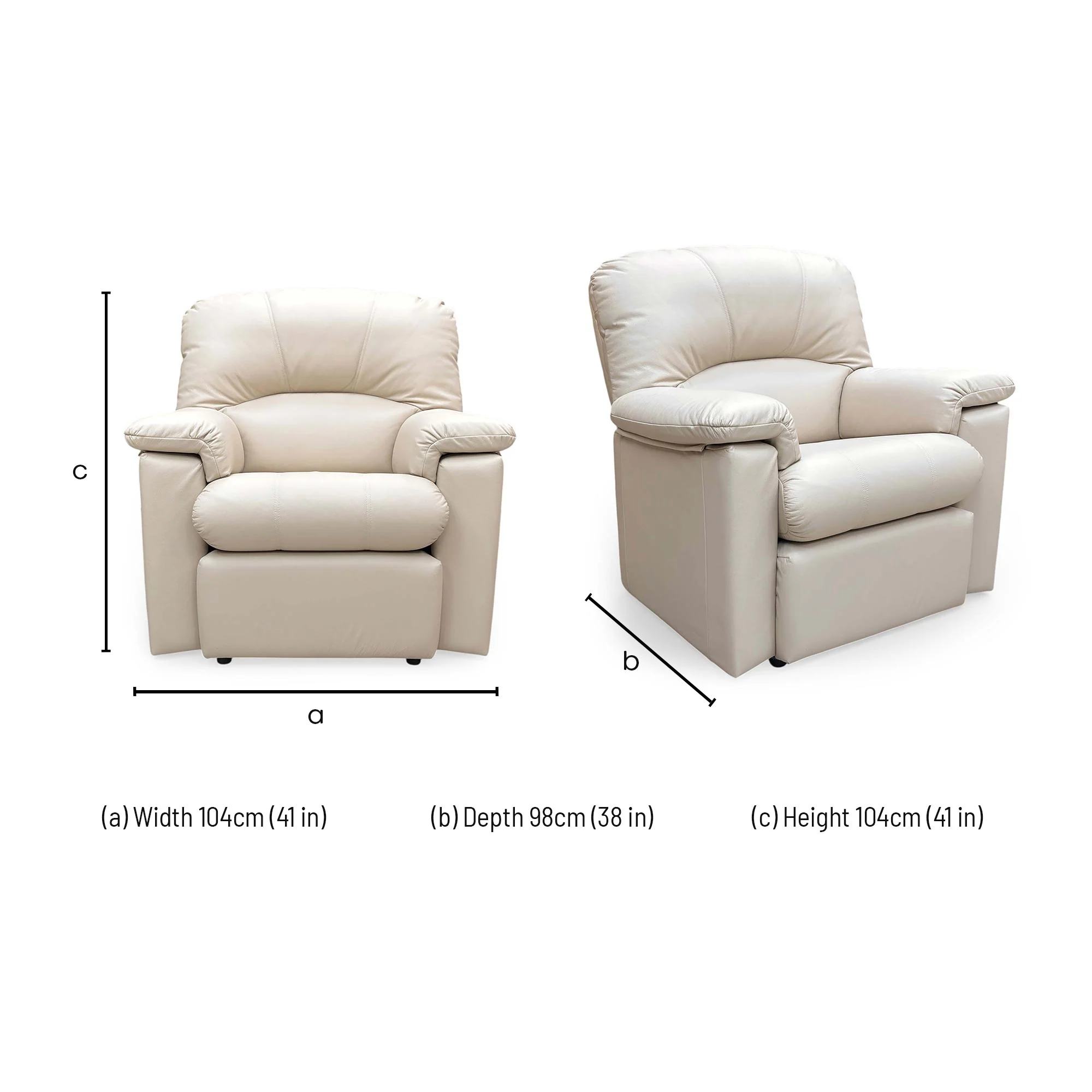 G Plan ‘Chloe’ L843 Cambridge Stone Leather Armchair - Image 7