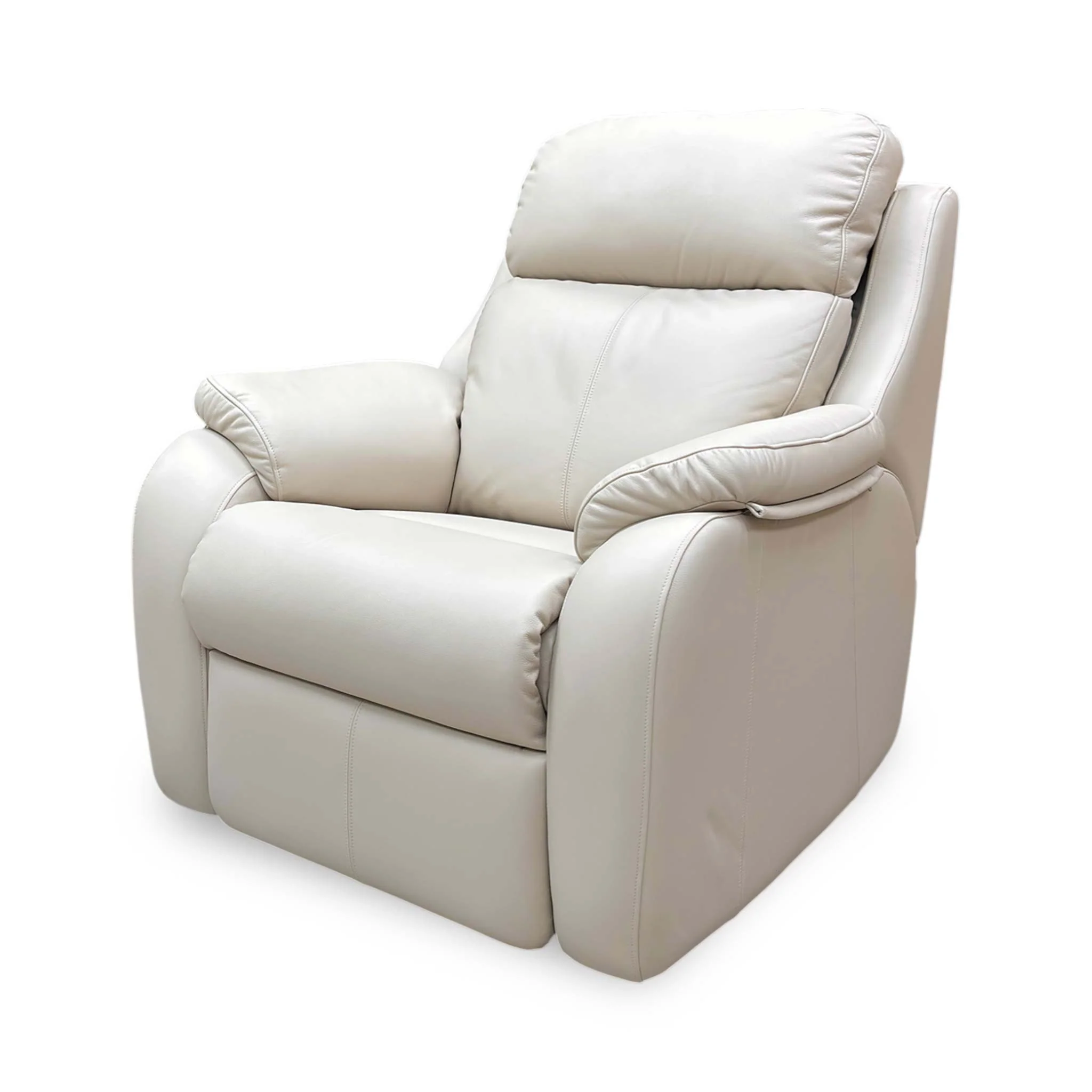 G Plan 'Kingsbury' L843 Cambridge Stone Leather Power Recliner Chair with Power Headrest and Power Lumbar - Image 5