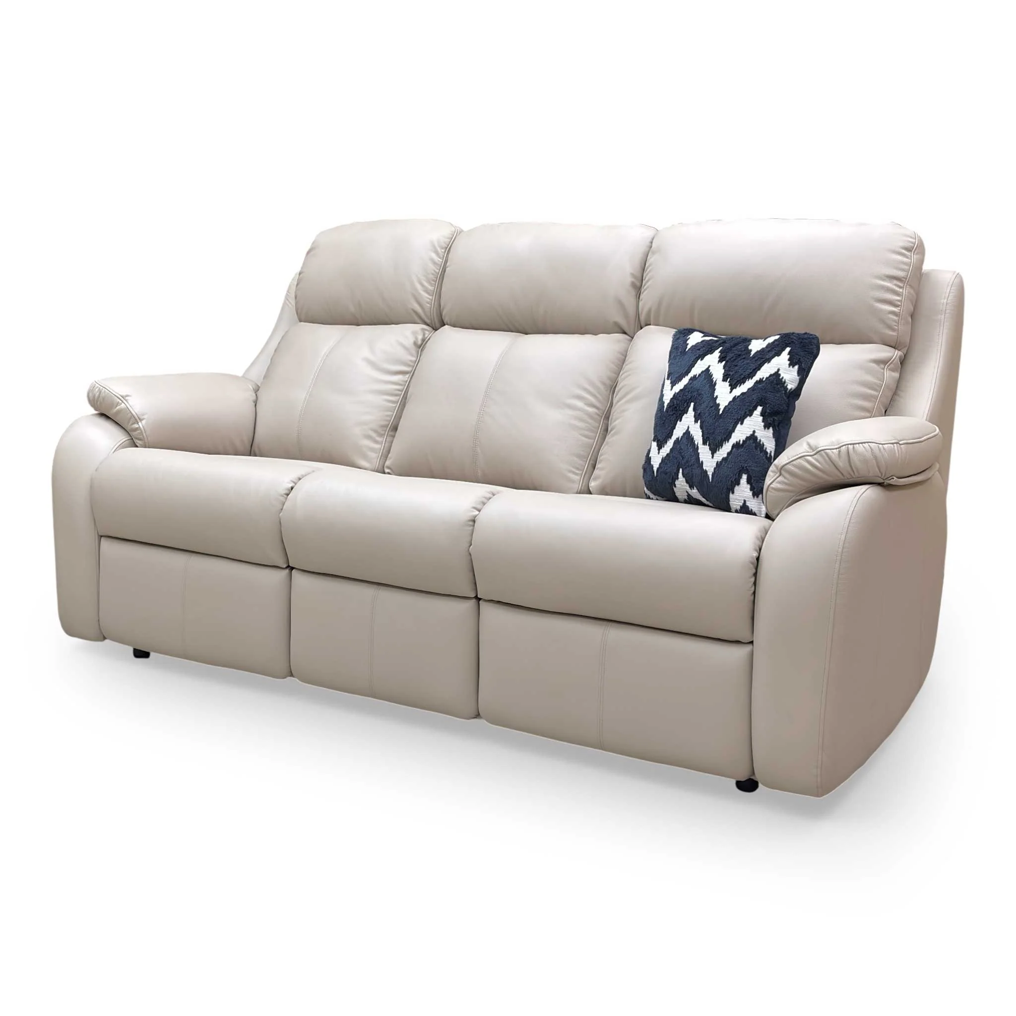 G Plan 'Kingsbury' L844 Cambridge Plaster Leather 3 Seater Sofa - Image 6