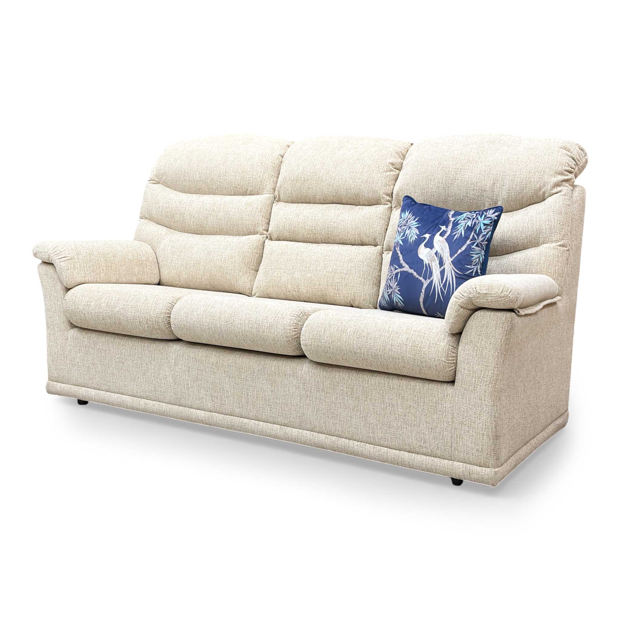G Plan 'Malvern' C932 Rush Sand Fabric 3 Cushion 3 Seater Sofa - Image 6