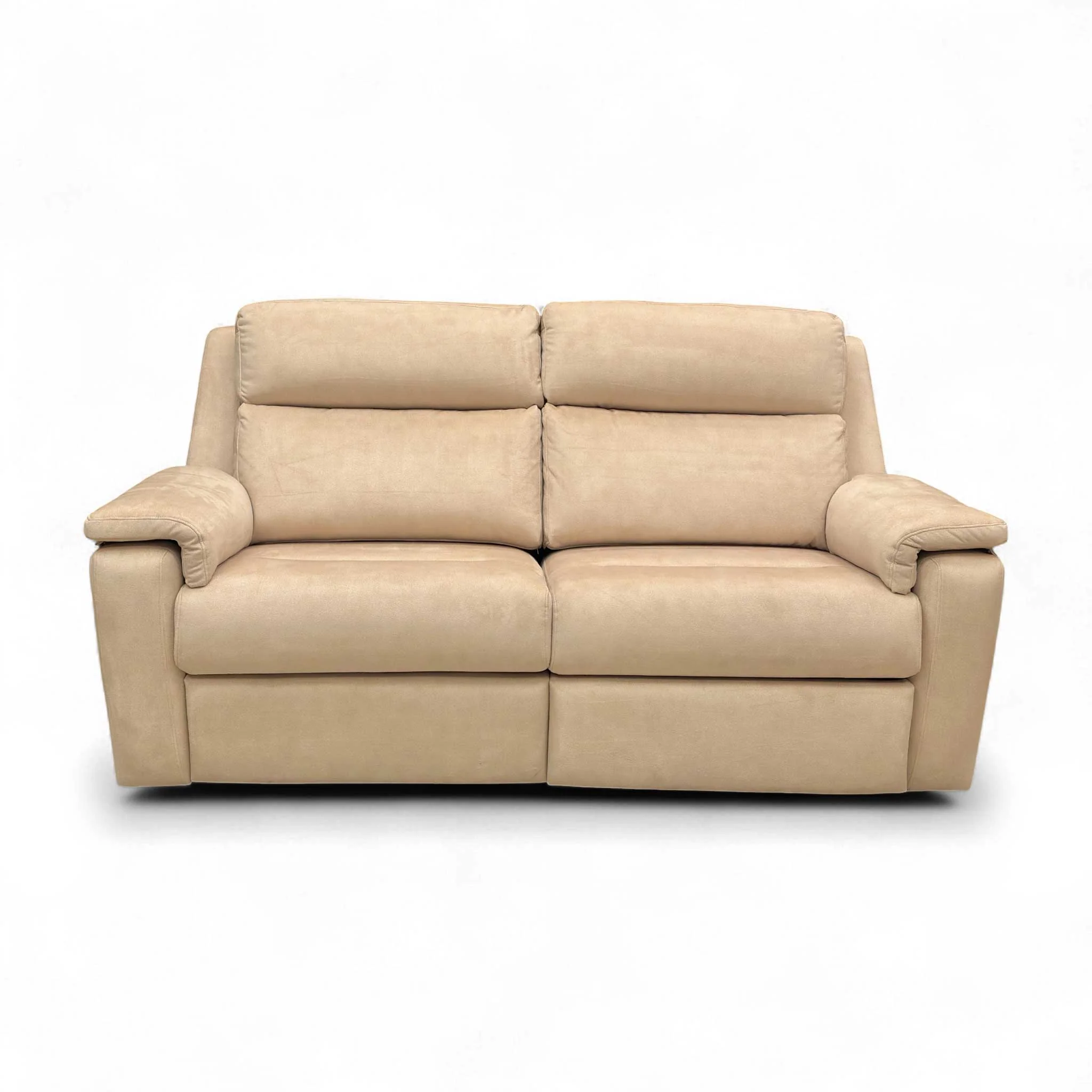 G Plan ‘Thornbury’ A122 Stingray Linen Cream Velvet 3 Seater Power Recliner Sofa with Power Headrests and Power Lumbar - Image 4