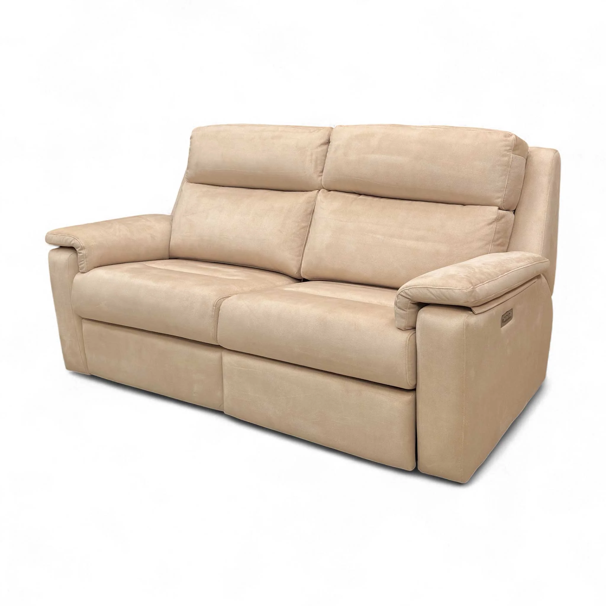 G Plan ‘Thornbury’ A122 Stingray Linen Cream Velvet 3 Seater Power Recliner Sofa with Power Headrests and Power Lumbar - Image 9