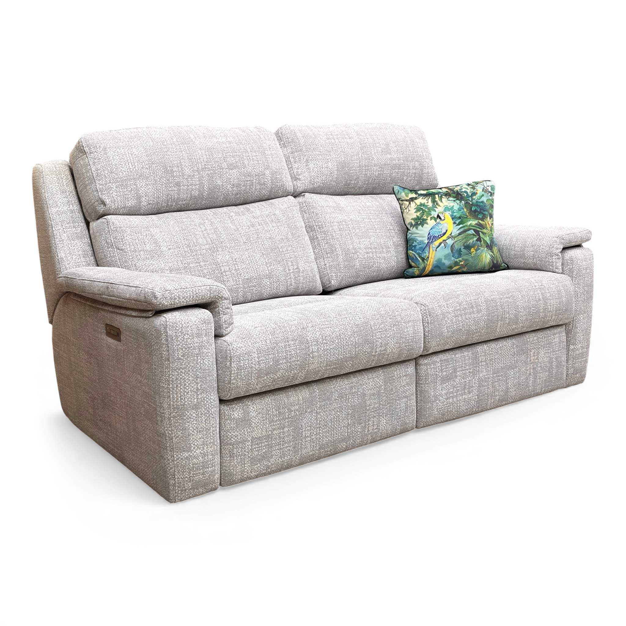 G Plan ‘Thornbury’ B046 Aerial Ace Grey Tight Weave Fabric 3 Seater Power Recliner Sofa with Power Headrests and Power Lumbar - Image 7