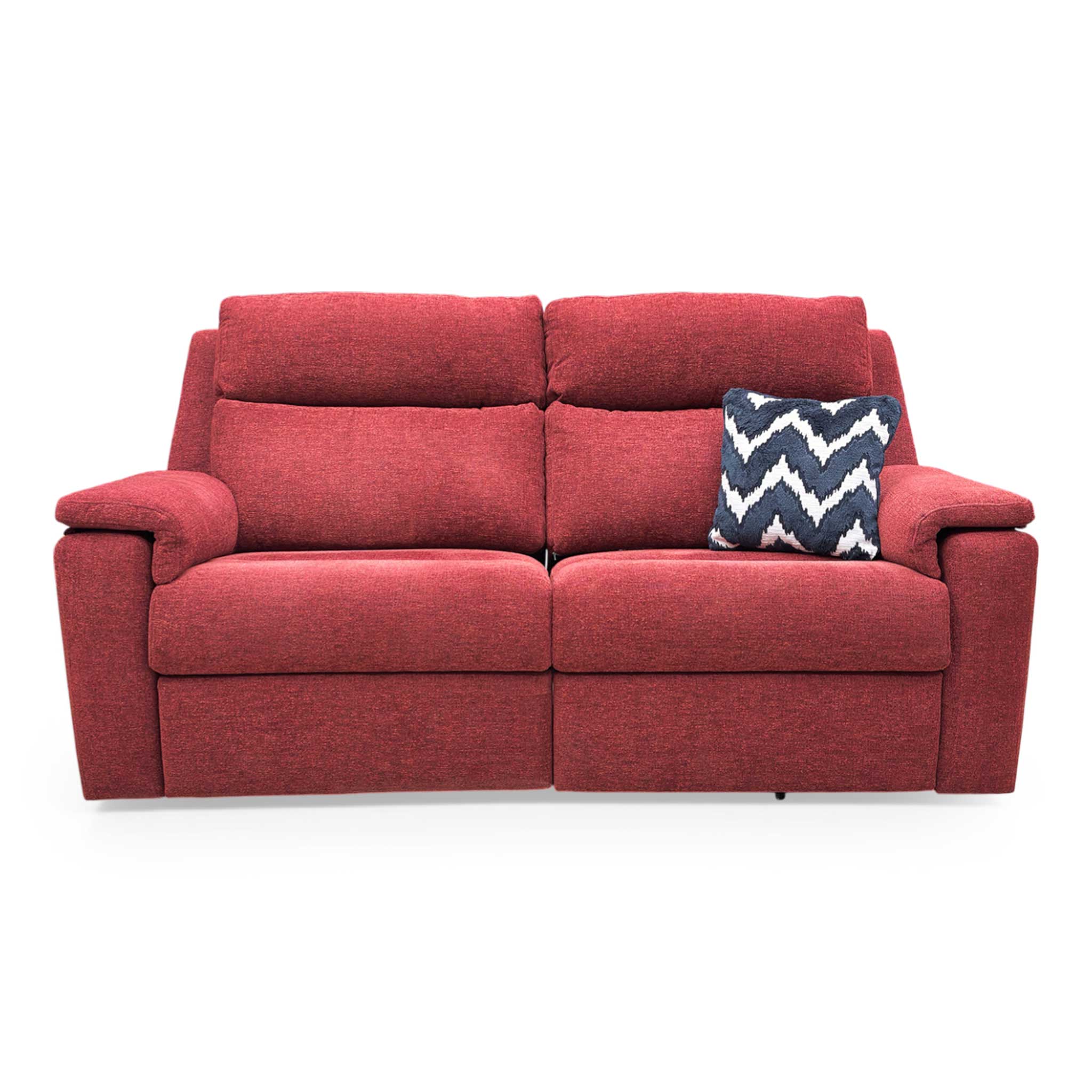 G Plan 'Thornbury' B148 Manhattan Burgundy Red Woven Fabric 3 Seater Power Recliner Sofa with Power Headrests and Power Lumbar - Image 4