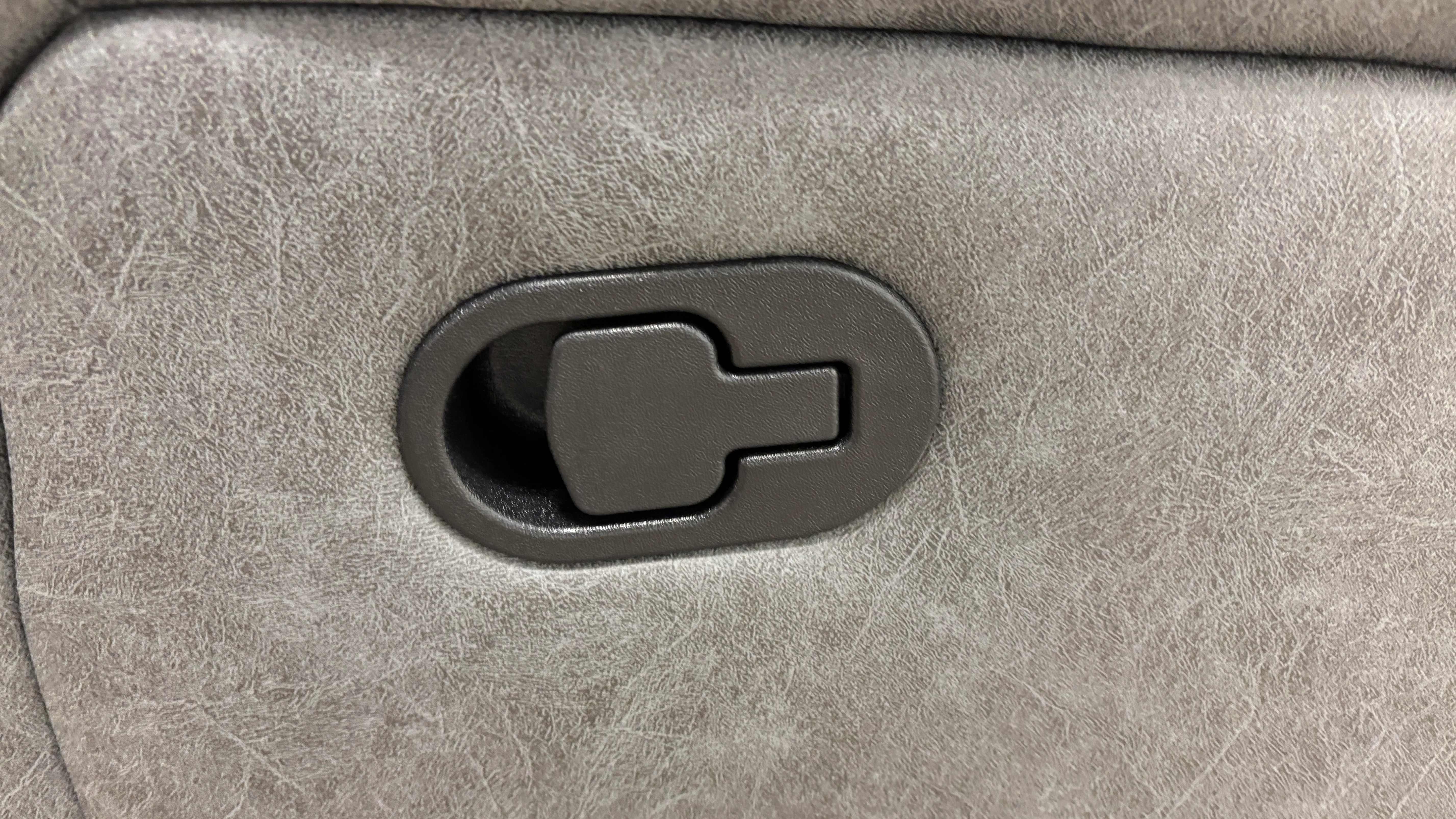 'Kardashian' Grey Endurance Fabric Manual Recliner 3 Seater Sofa - Image 7