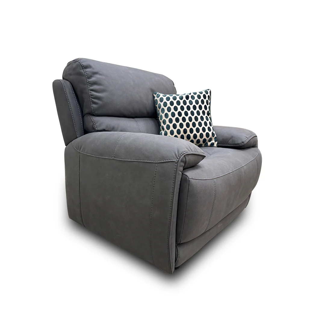 ‘Link’ Grey Heavy Duty Fabric Armchair - Image 3