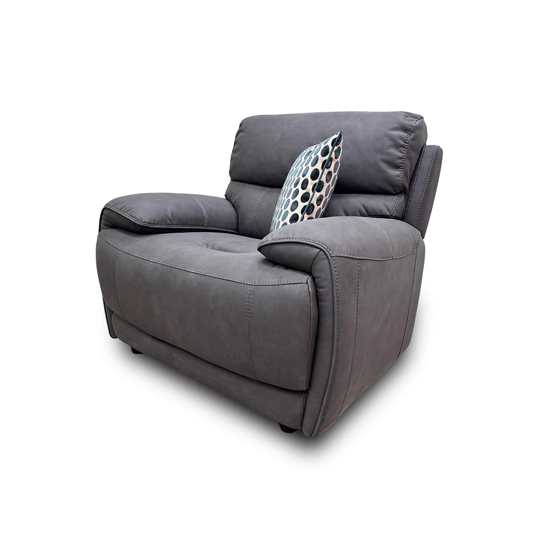‘Link’ Grey Heavy Duty Fabric Armchair - Image 4