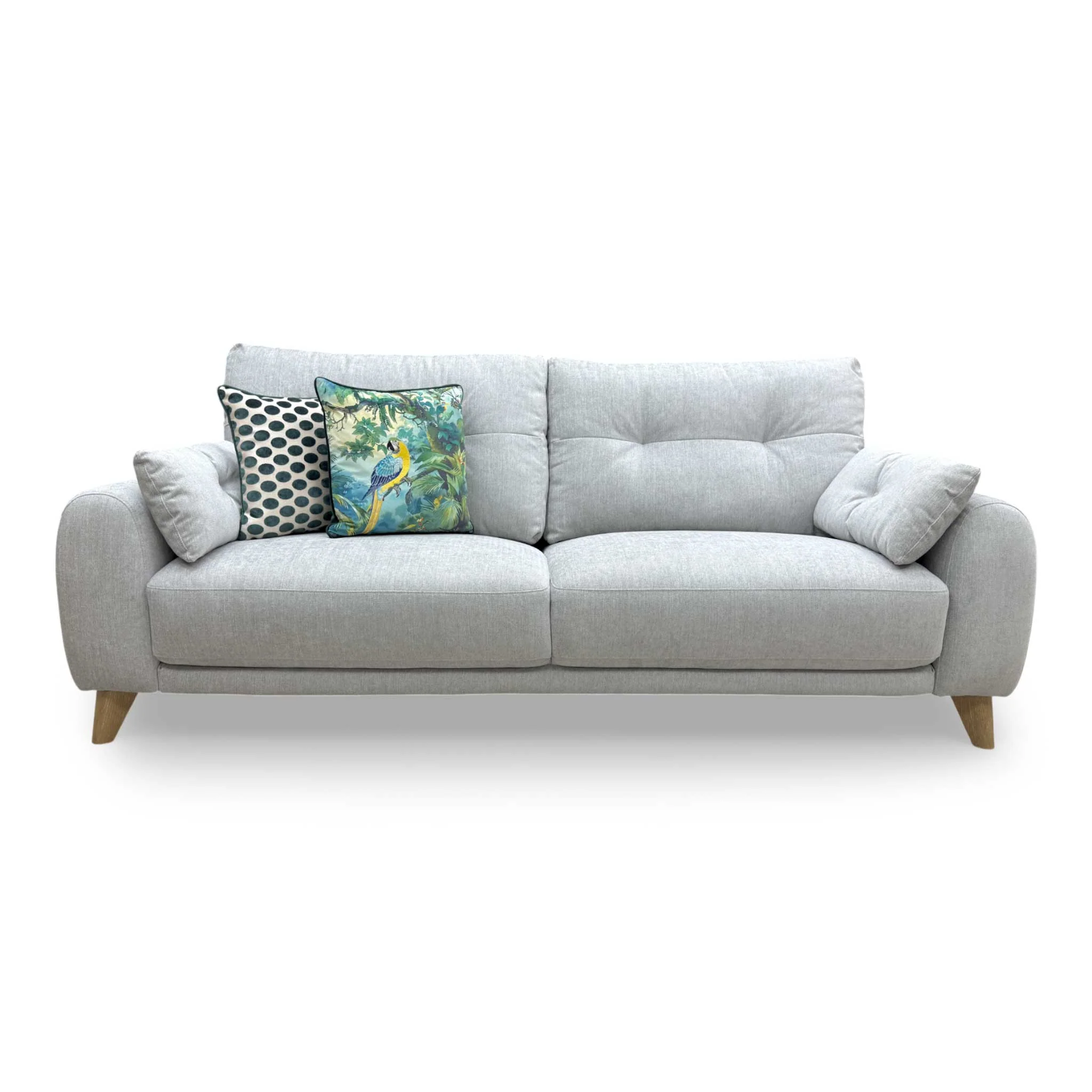 'Malmo' Haze Fab-Meo-R24 Fabric 3 Seater Sofa - Image 4