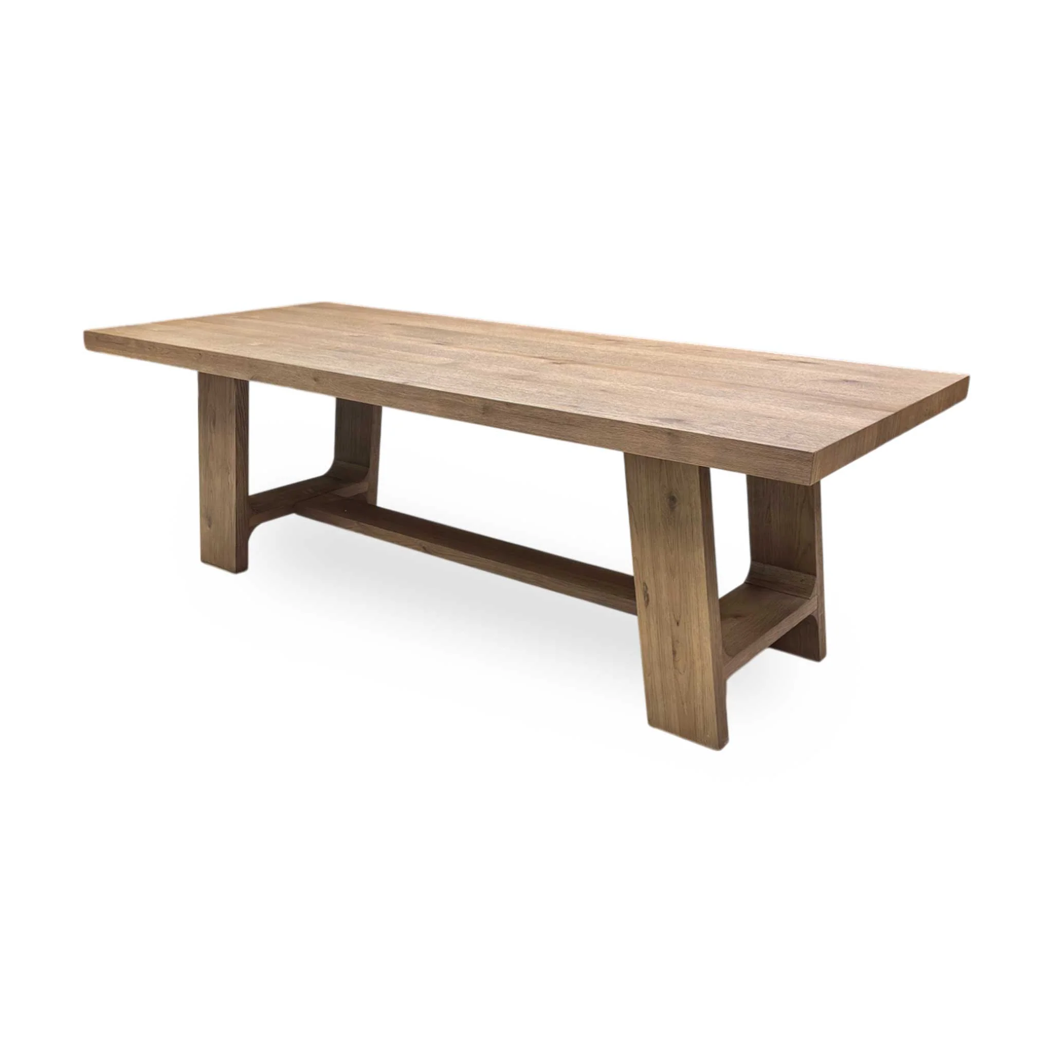'Massimo' Cashew Solid Oak 230cm Fixed Dining Table