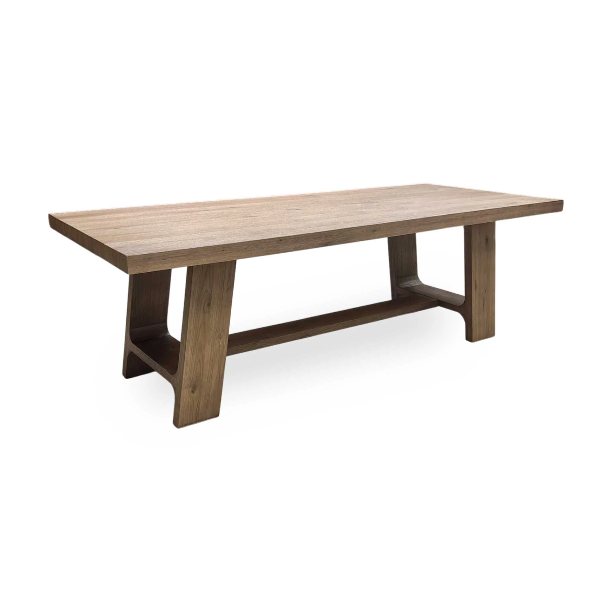 'Massimo' Cashew Solid Oak 230cm Fixed Dining Table - Image 5
