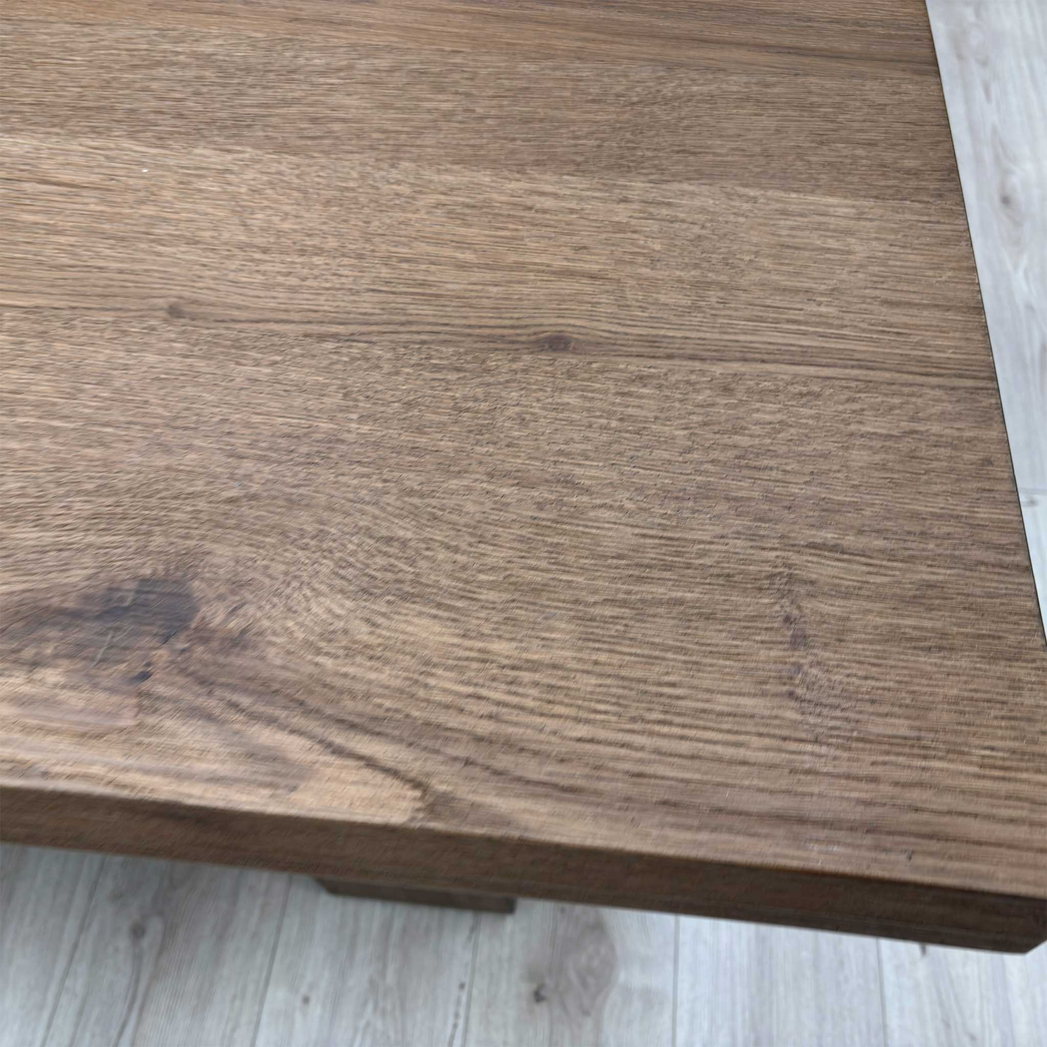 'Massimo' Cashew Solid Oak 230cm Fixed Dining Table - Image 6