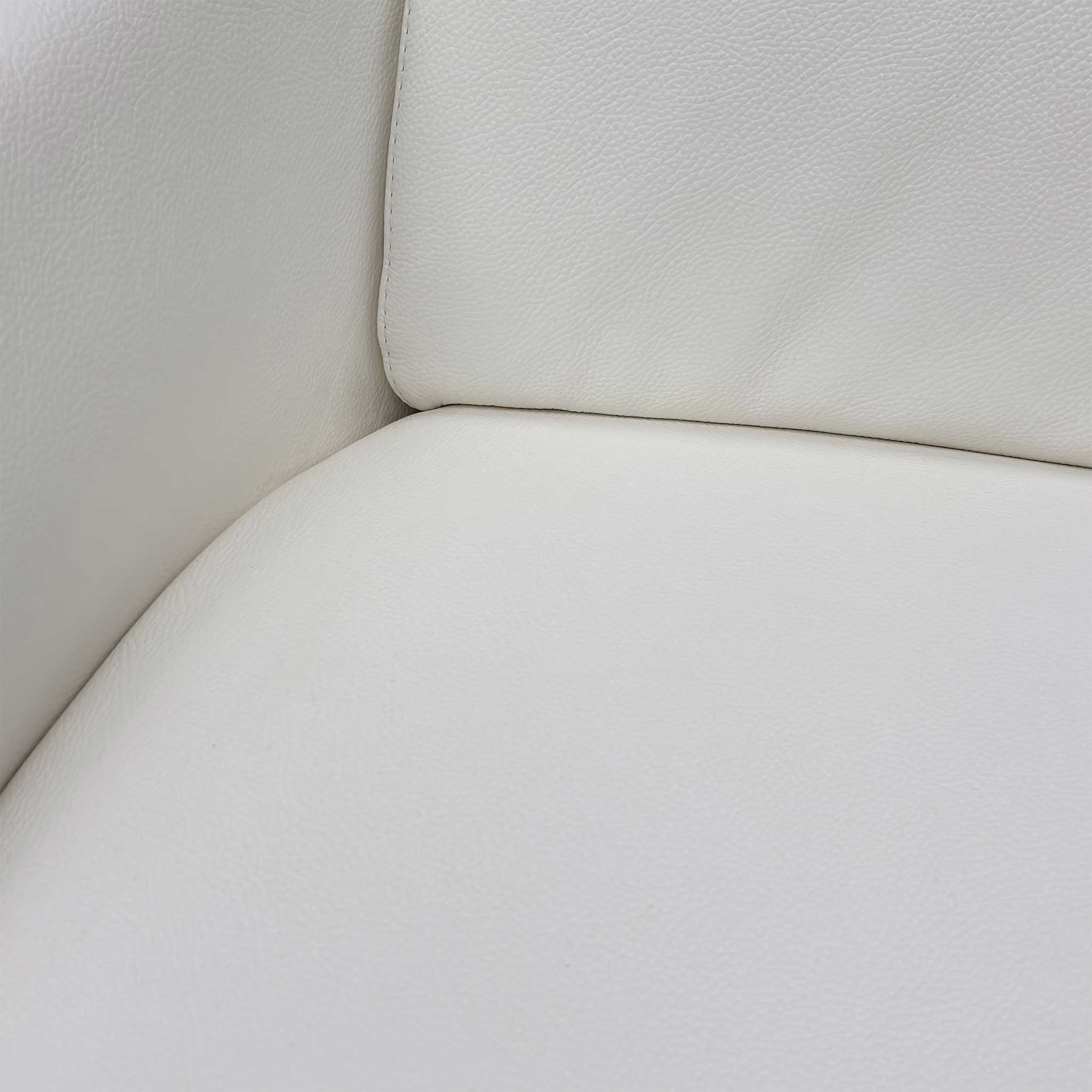 Nicoletti ‘Ketty’ Torello Bianco Ottico C White Leather 2 Seater Sofa - Image 5