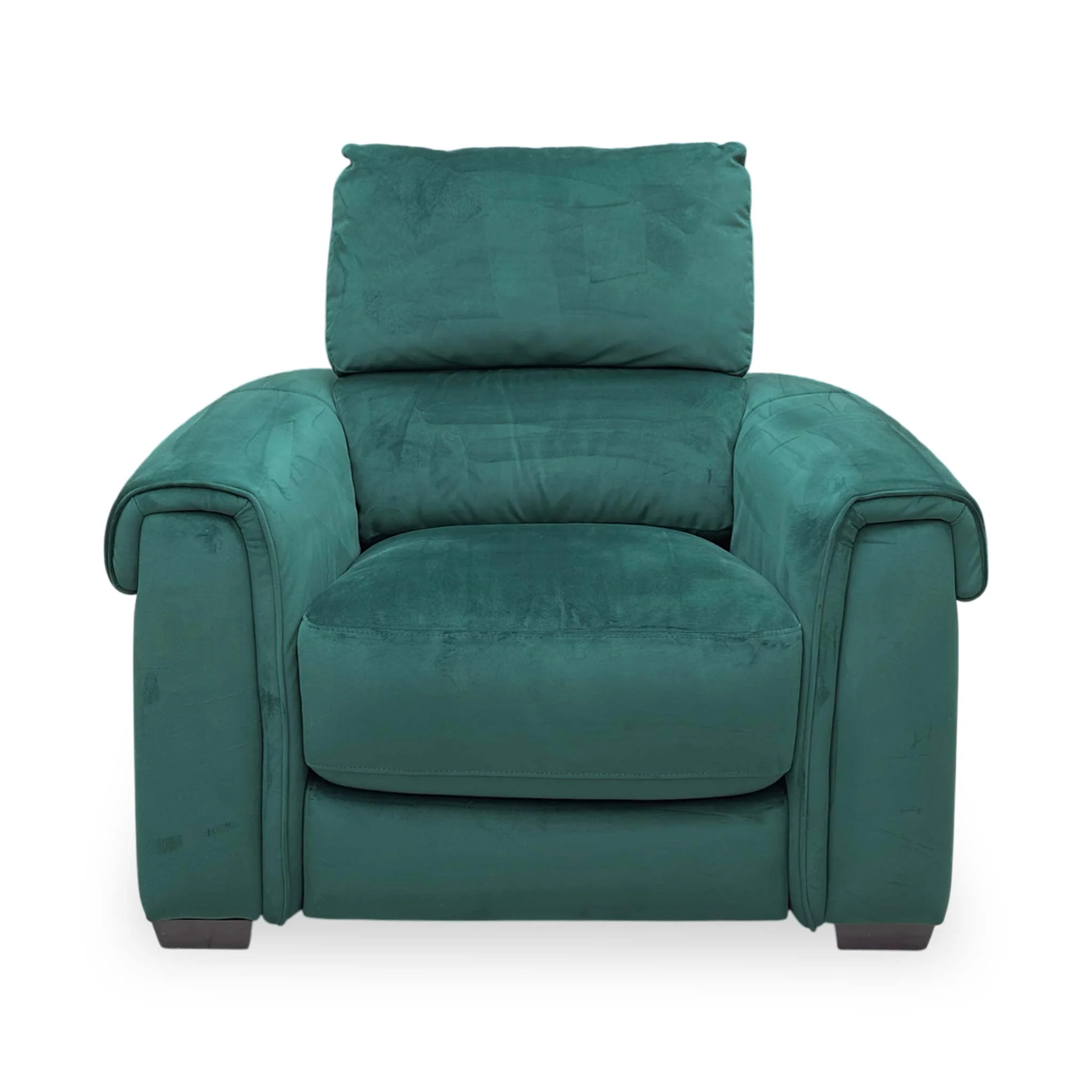 ‘Nixon’ Fab-Meg-R37 Emerald Green Velvet Armchair - Image 4