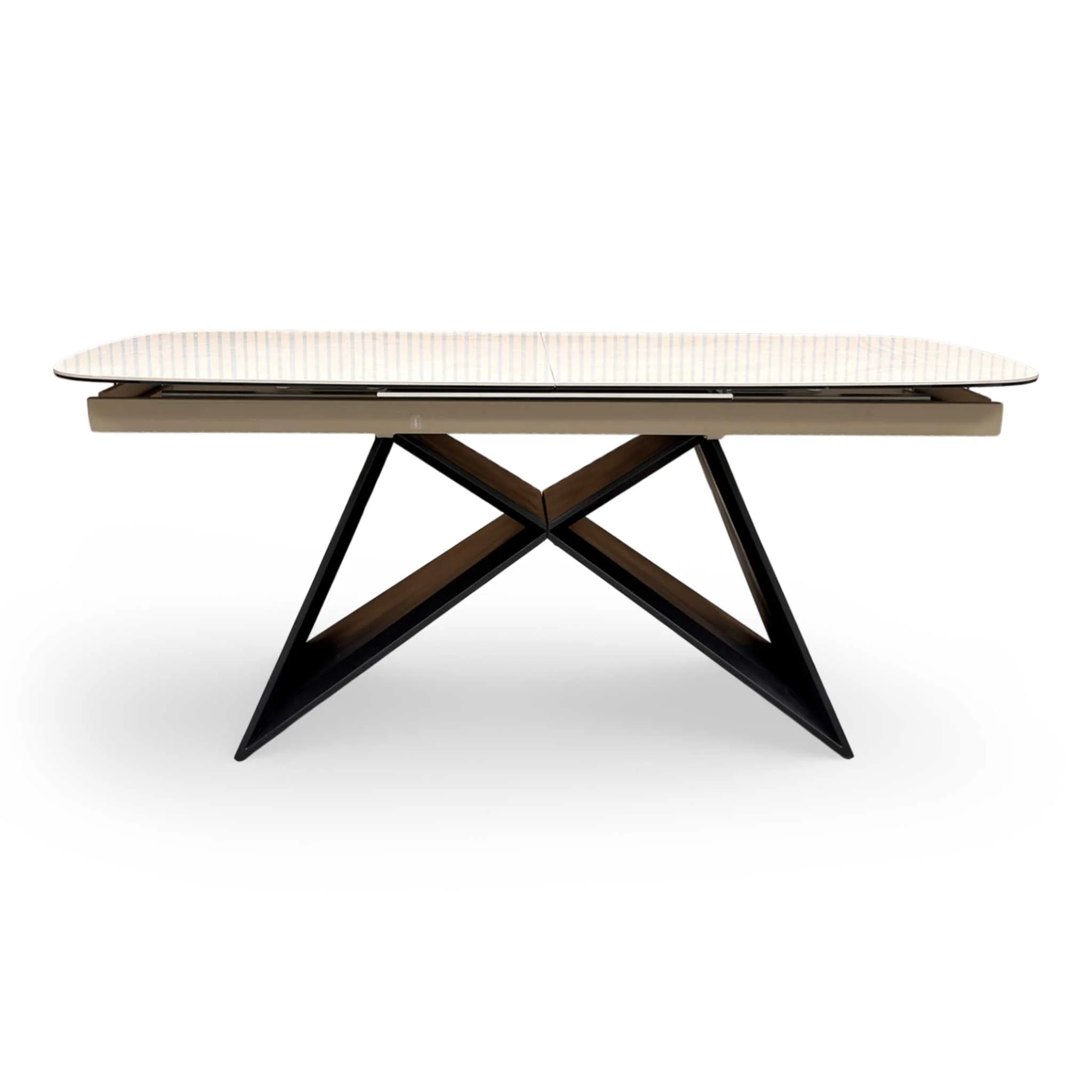 'Oasis' Ceramic Top 180cm Pop Up Extending Dining Table - Image 4
