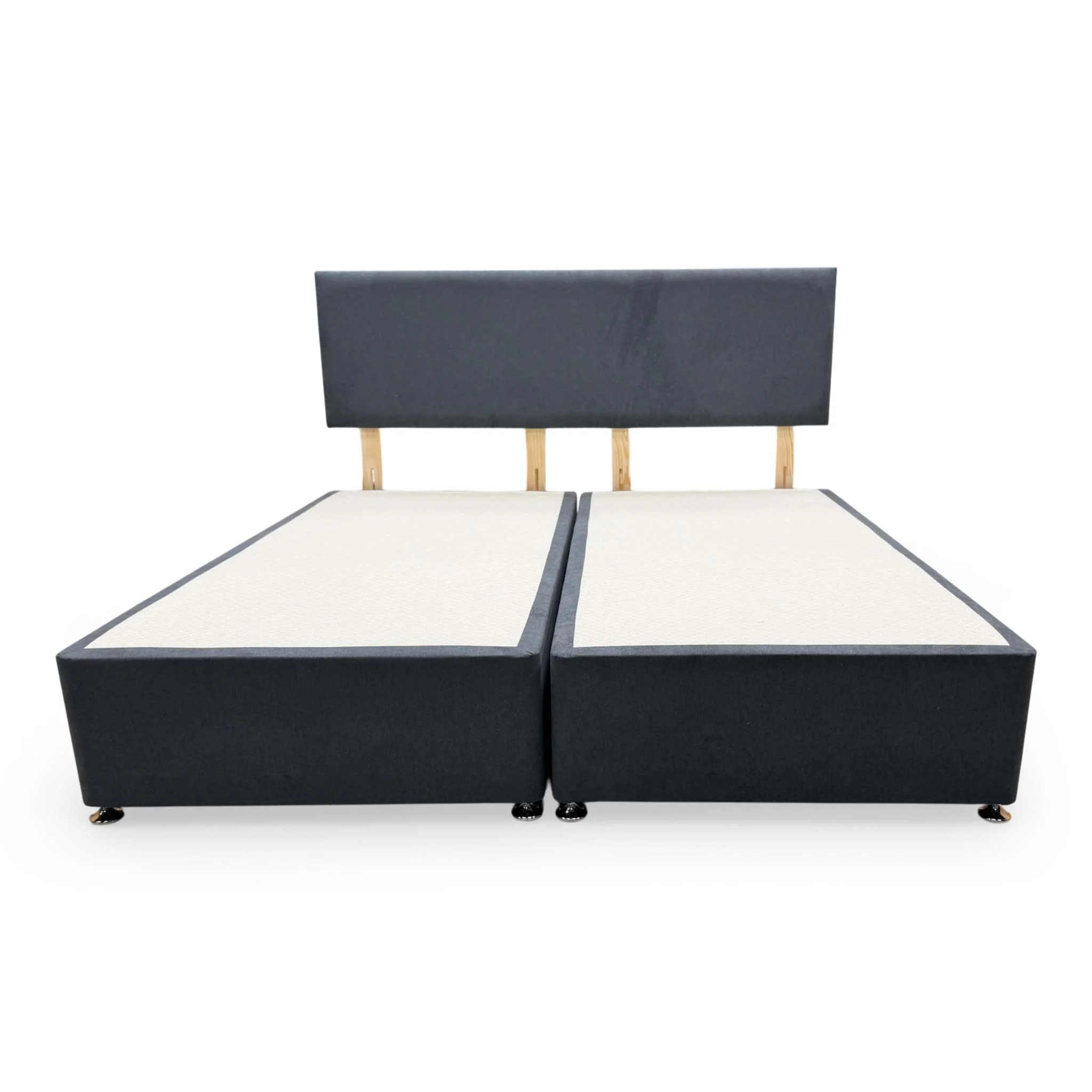 'Roma' Venice Carbon Fabric Headboard + 2 Draw Divan Base - Super King - Image 4