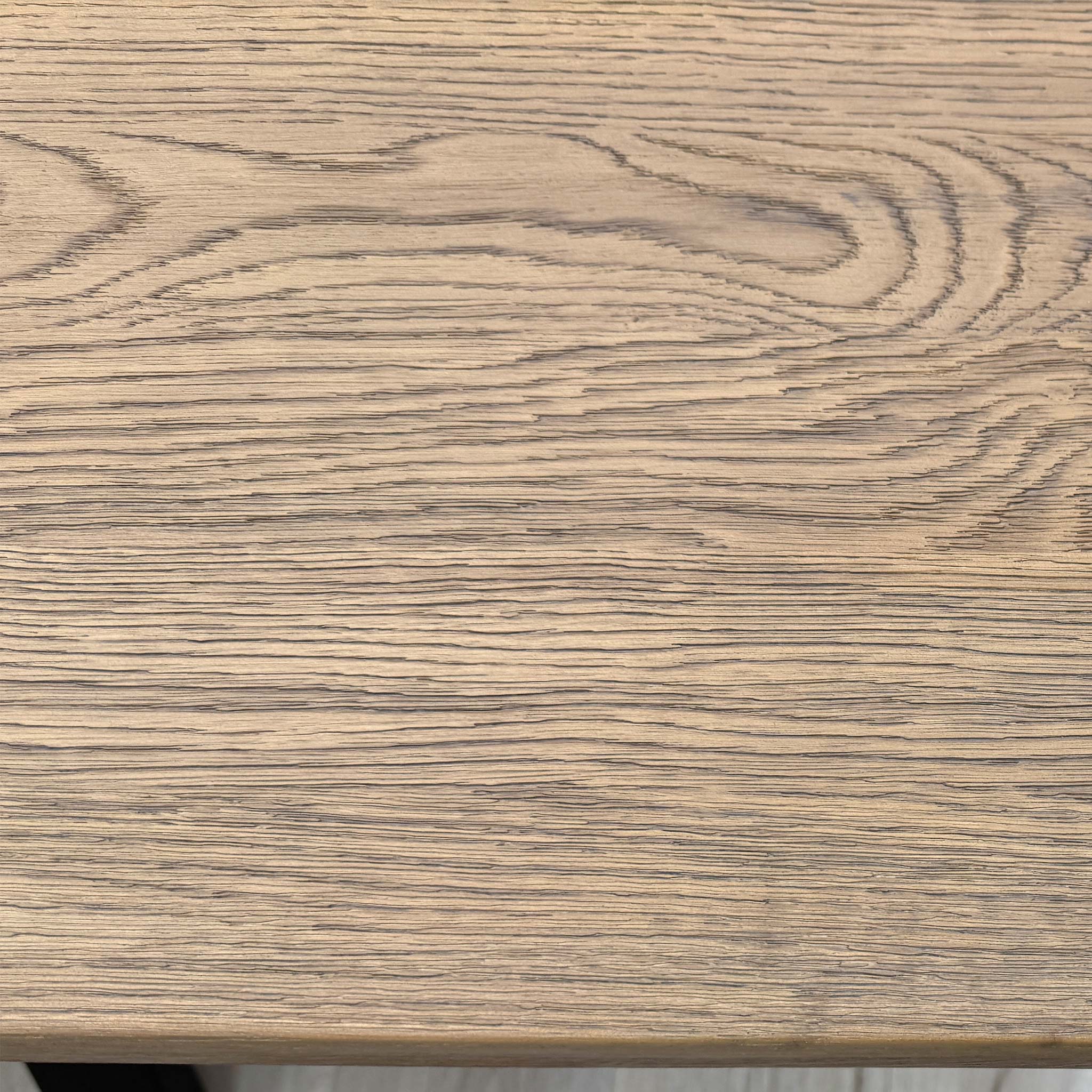 'Saturn' Solid Oak Compact 135cm Fixed Dining Table - Image 5