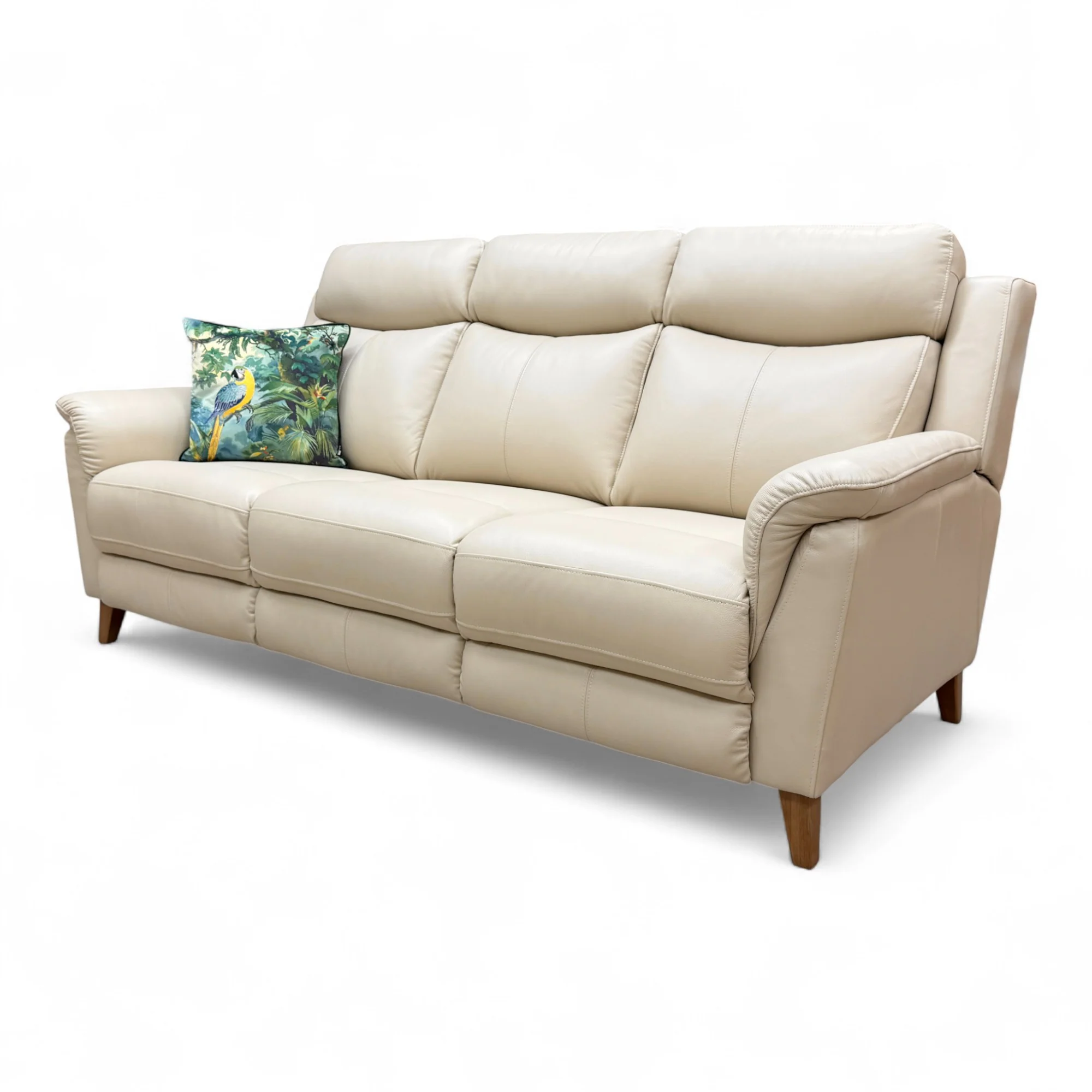 ‘Sienna' Bone China Leather 3 Seater Sofa - Image 6