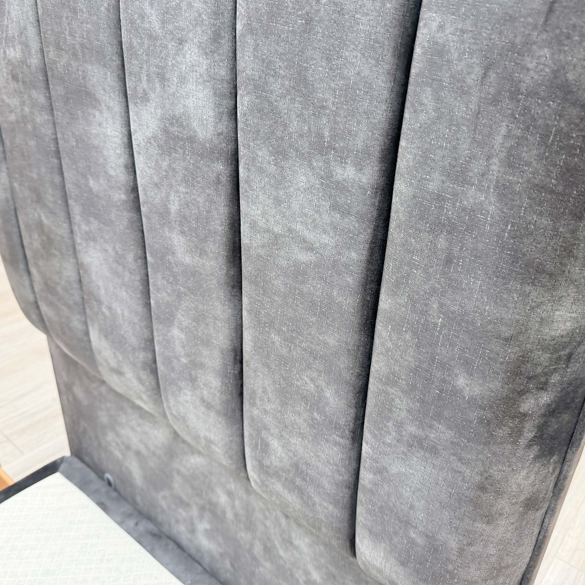 Sleep Story 'Dickens' Lace Domino Velvet Floor Standing Headboard + 2 Draw Divan Base - Single - Image 6