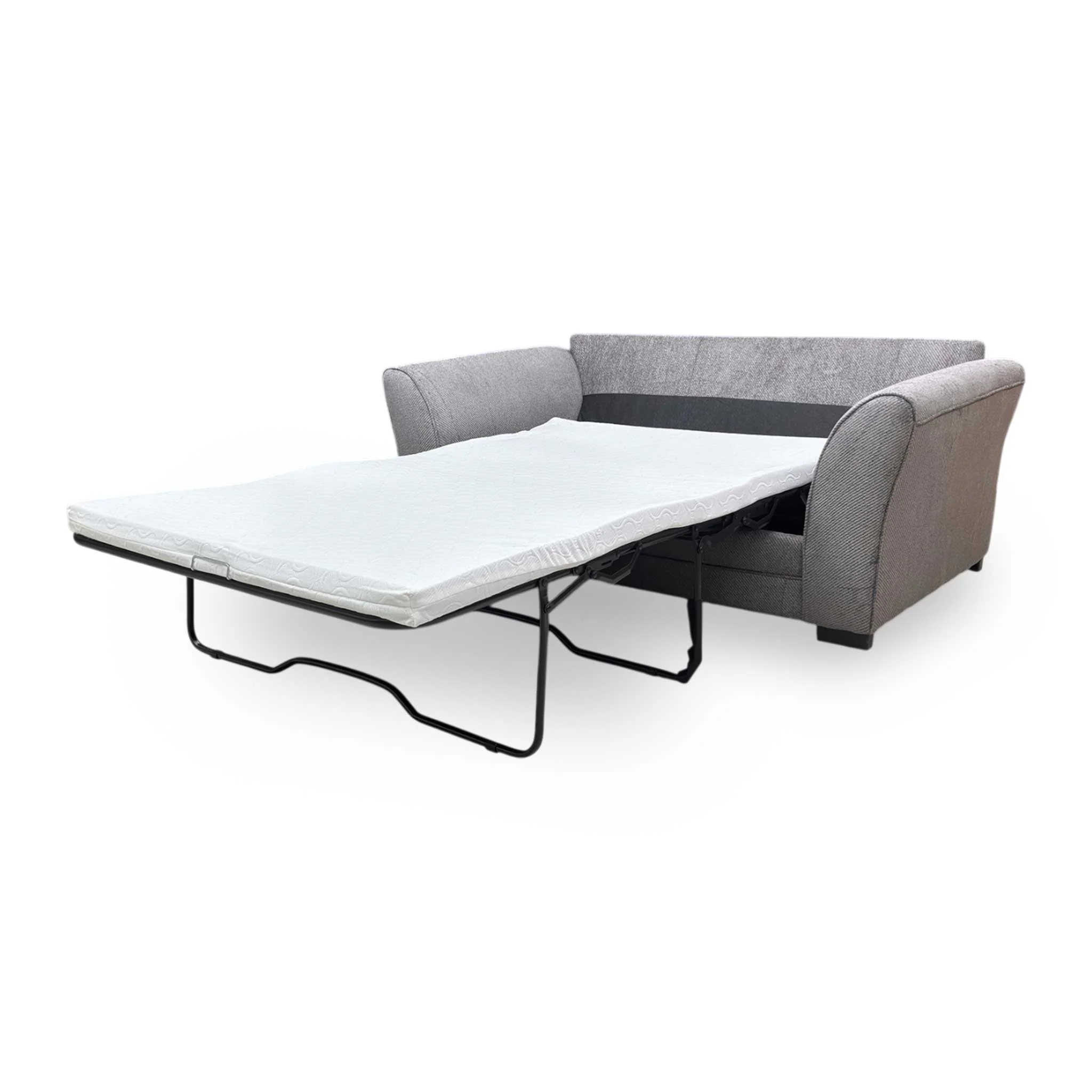 ‘Sophie’ Sultan Dark Grey Woven Fabric 2 Seater Sofa bed - Image 7