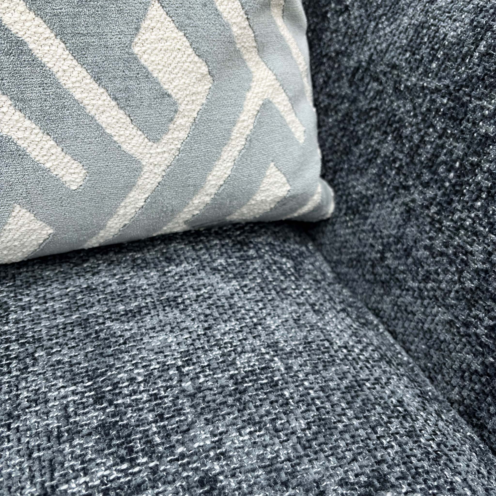 ‘Tabitha’ Navy Blue Woven Fabric Chair - Image 5