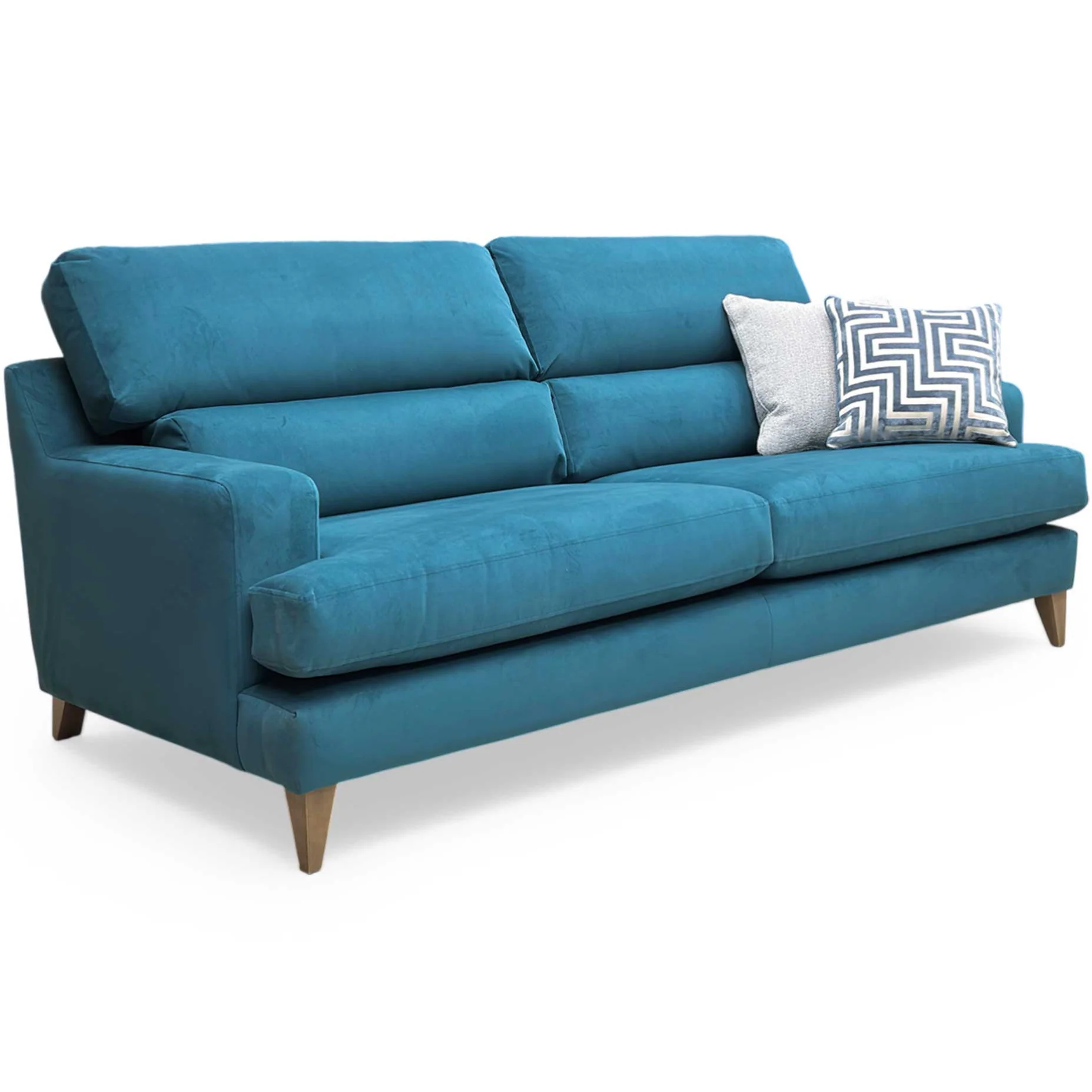 The Lounge Co. 'Romilly' Dra008 Dragoneye Wa Ft Velvet 4 Seater Sofa