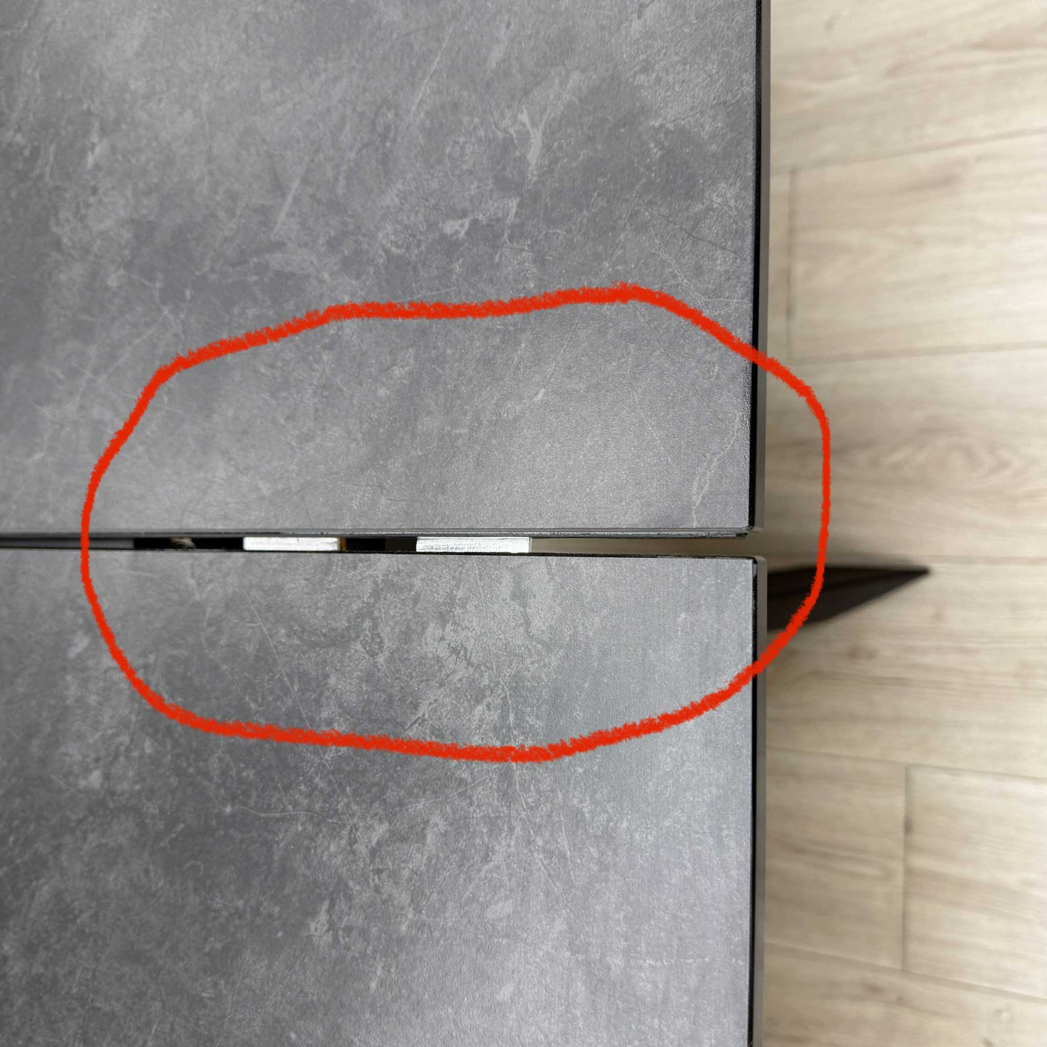 'Warrior' Grey Sintered Stone 180cm Extending Dining Table - Image 10