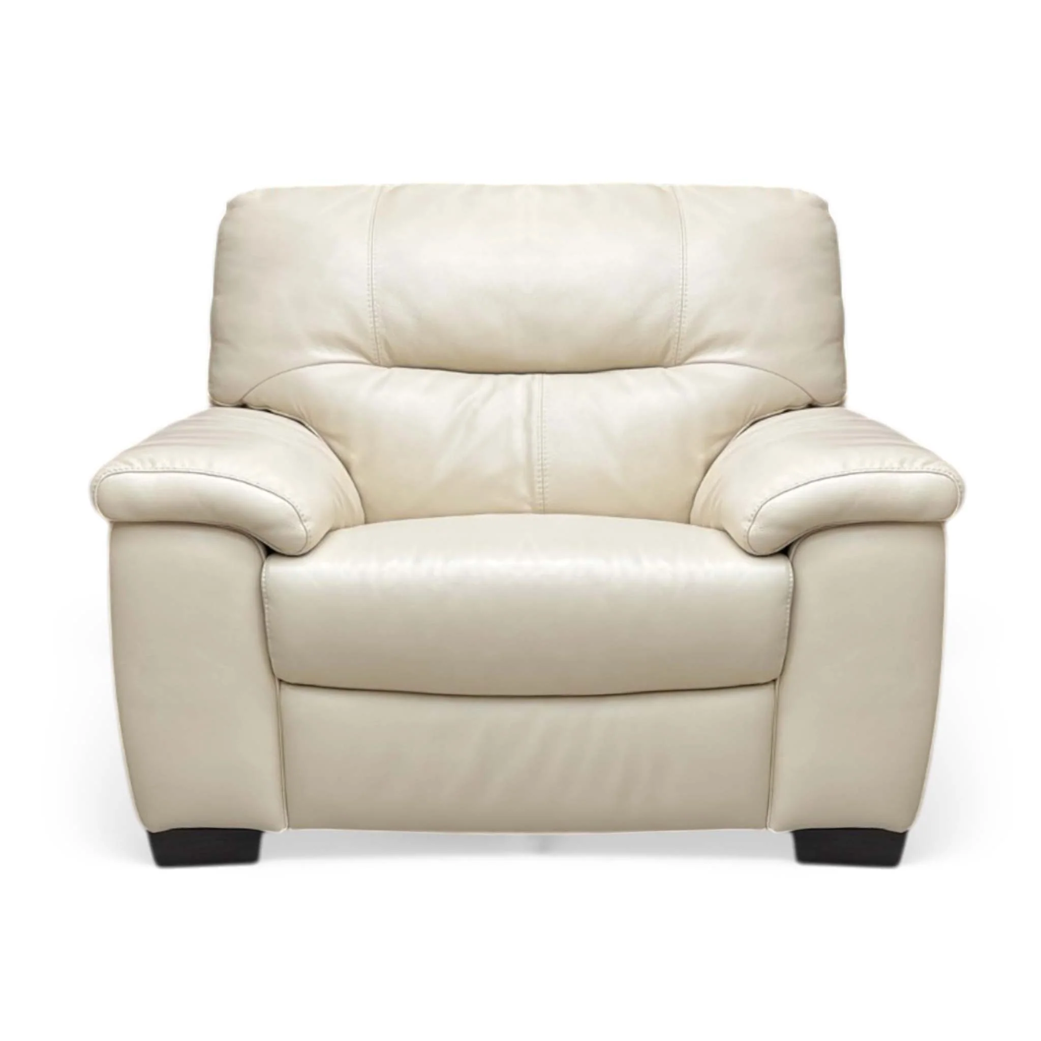 World of Leather ‘Hetty’ Bisque Nc-862c 3 Seater Leather Sofa + Chair Set - Image 6