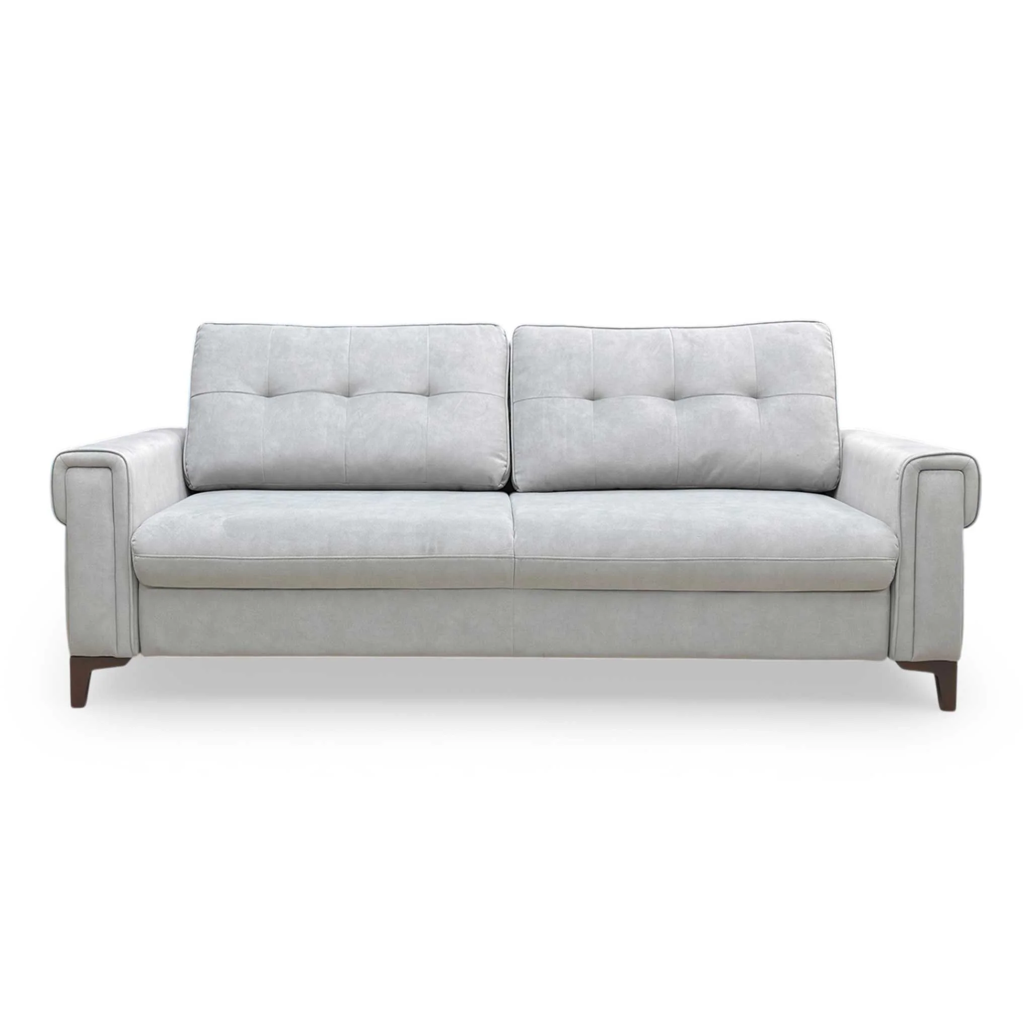 ‘Zoom’ Nappe Velvet Grey Nv-0107 Velvet 3 Seater Sofa Bed - Image 8